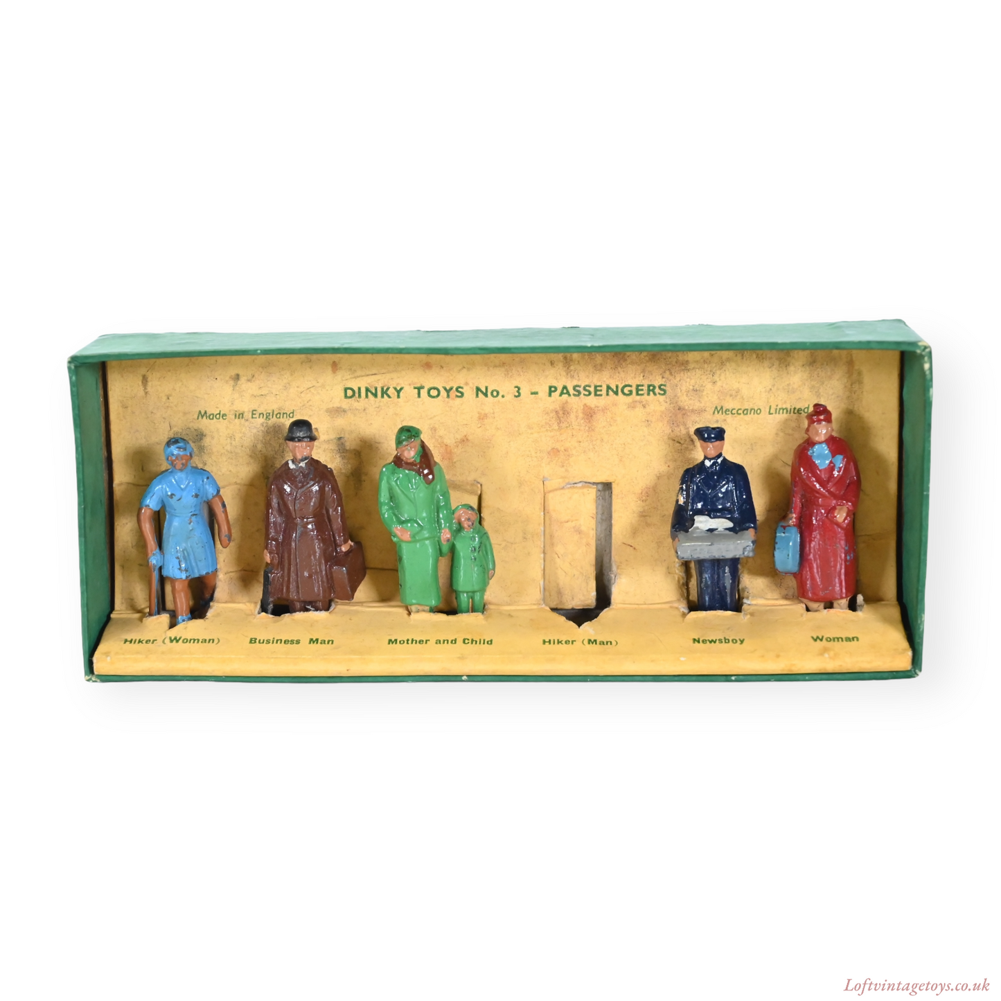 Dinky Toys No. 3 Set Passengers (O Gauge) With Box