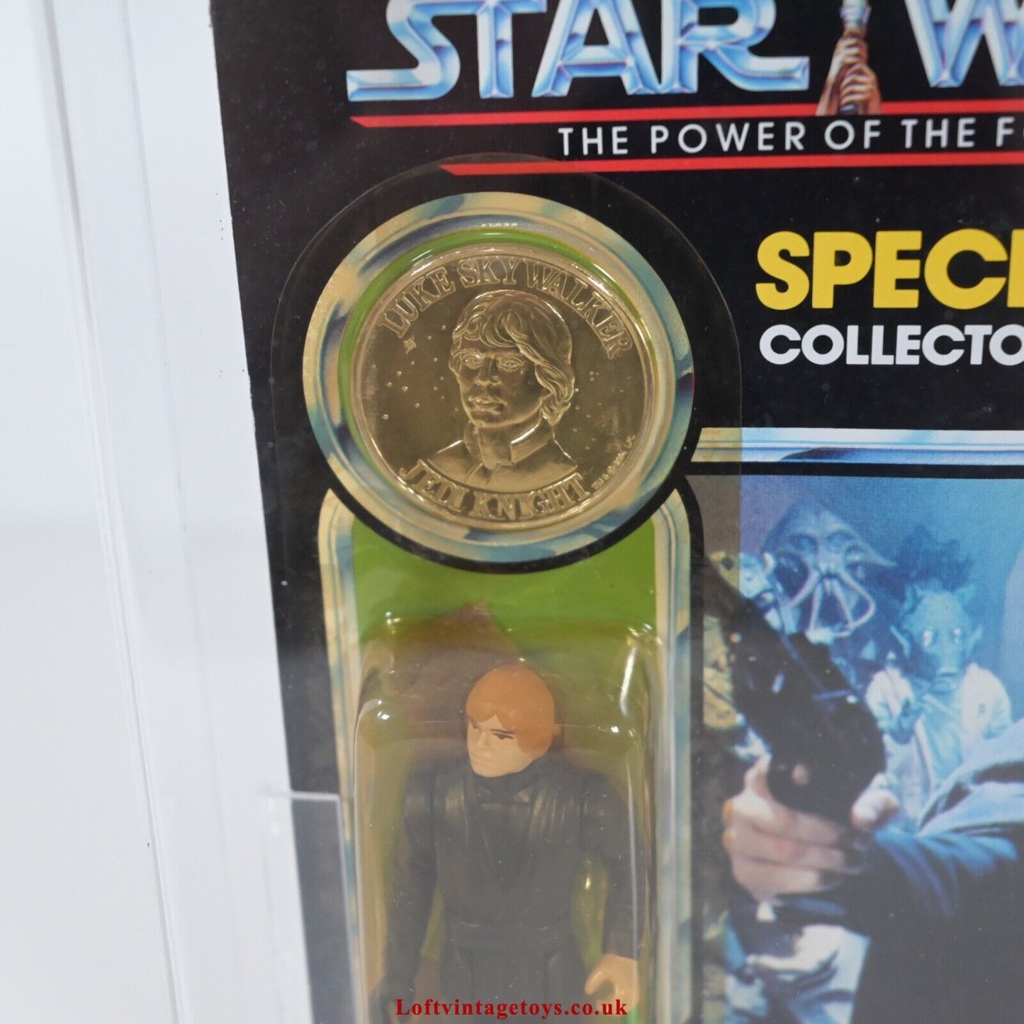 Kenner Star Wars Power of the Force Luke Skywalker 92 AFA 85 not UKG