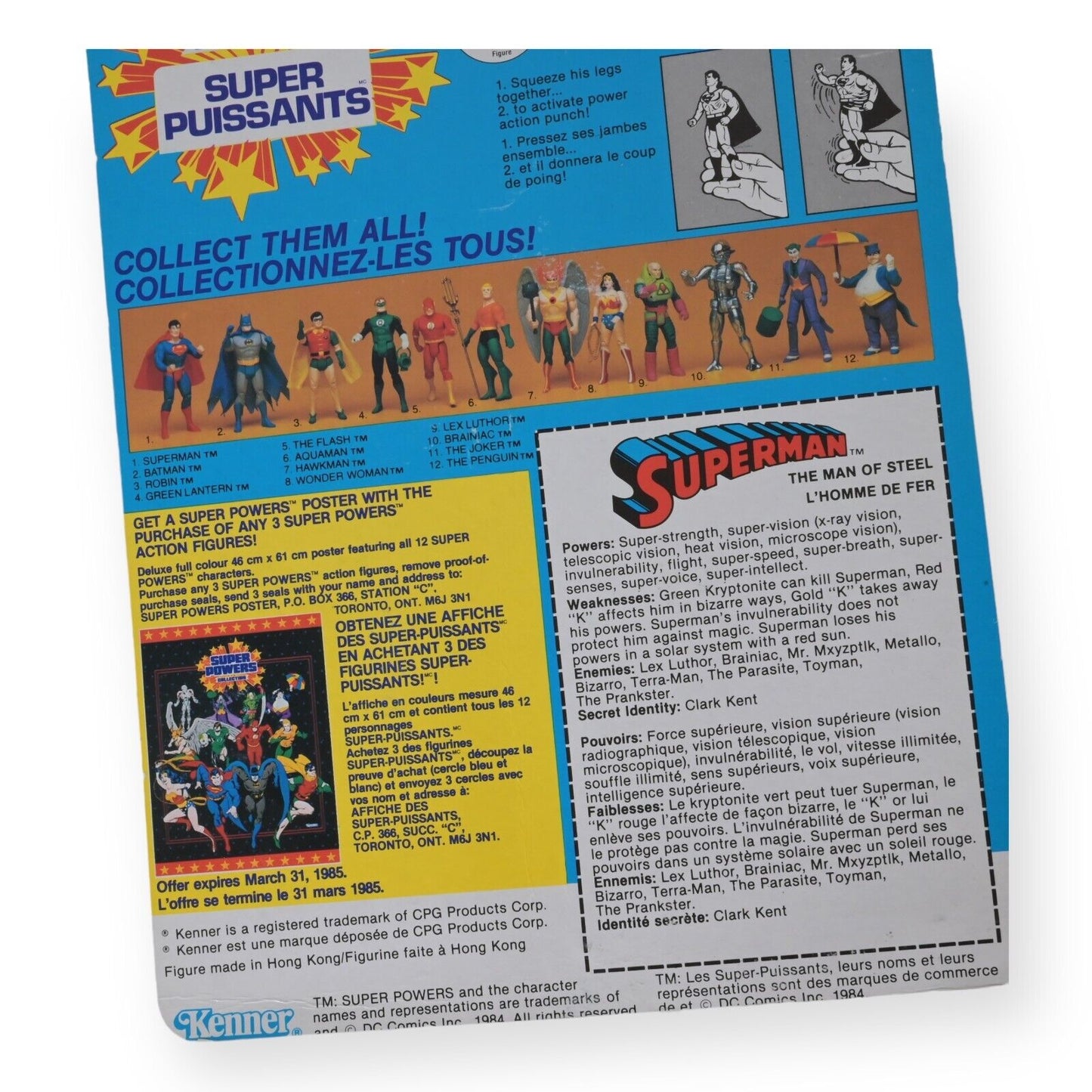 Kenner Super Powers Superman - 1984 Sealed