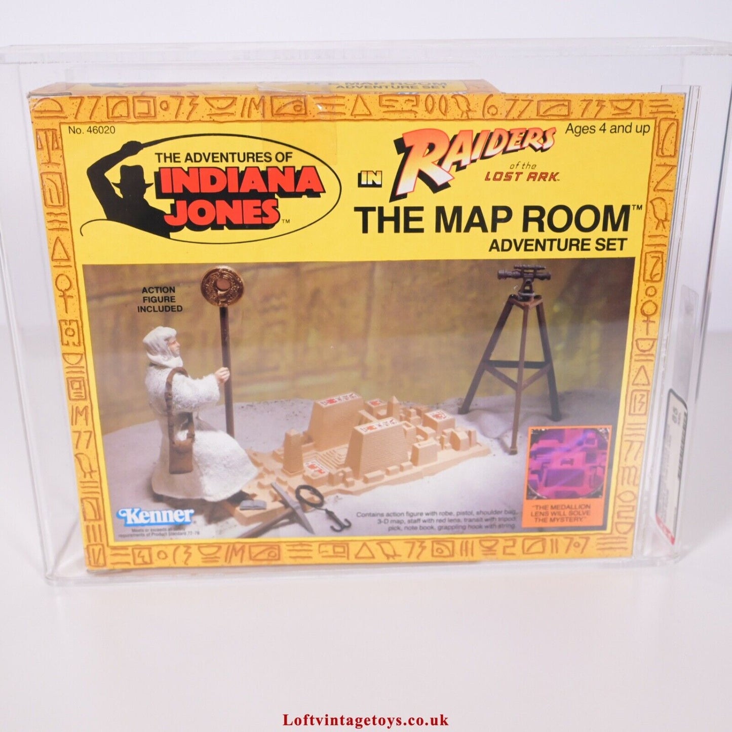 Kenner Indiana Jones ROTLA 1982 Kartenraum – Versiegelt AFA 85, nicht UKG