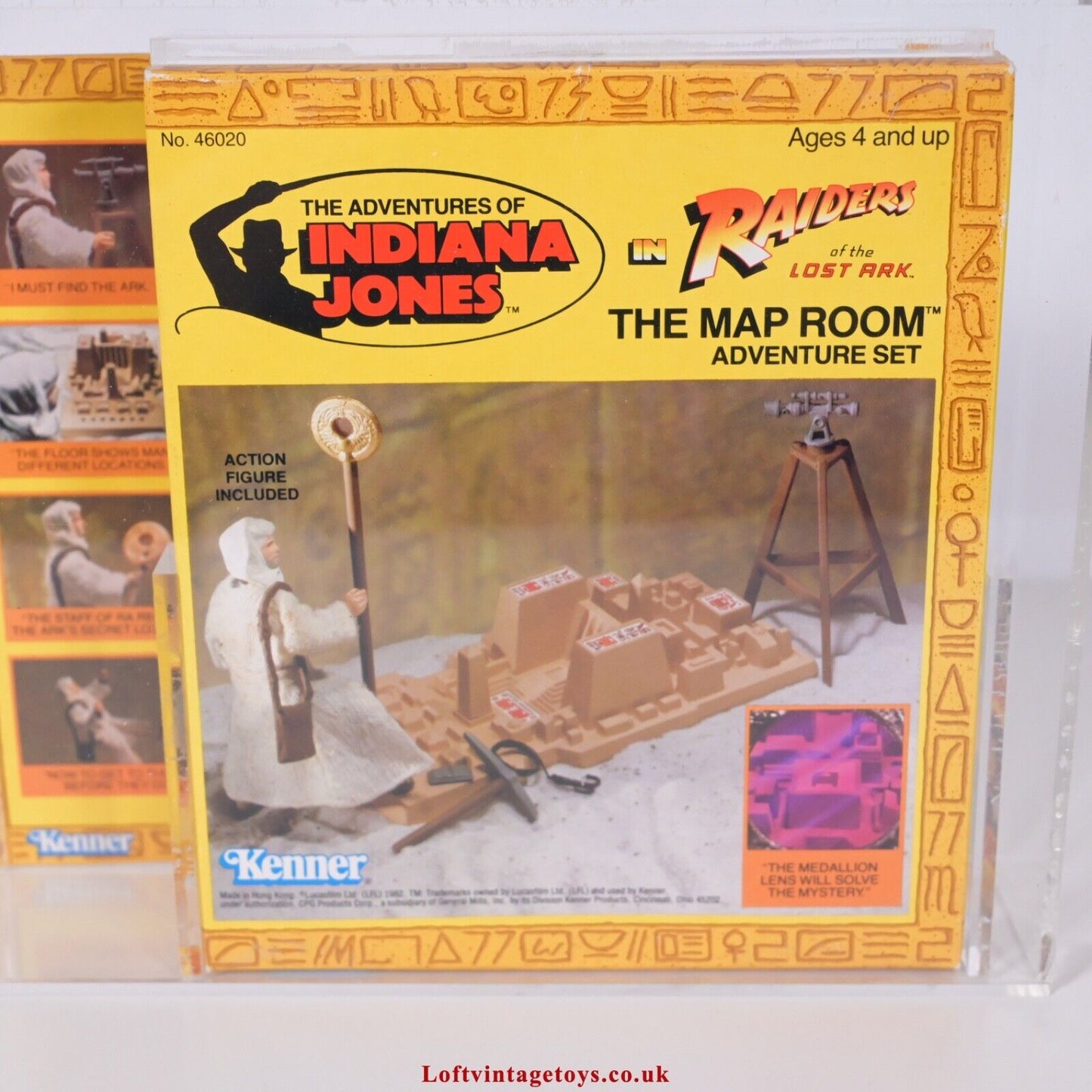 Kenner Indiana Jones ROTLA 1982 Kartenraum – Versiegelt AFA 85, nicht UKG