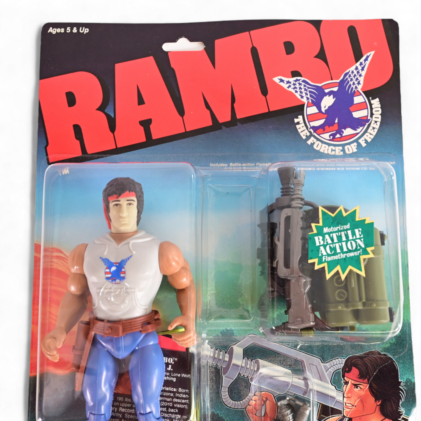 Coleco Rambo & The Force of Freedom - Fire-Power Rambo New & Sealed