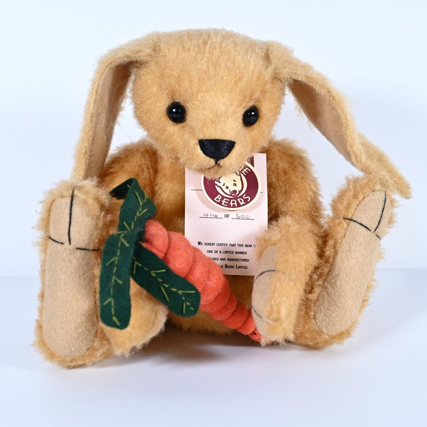 Charlie Bears Hannah Rabbit – CB094200, Ltd. Auflage von 600
