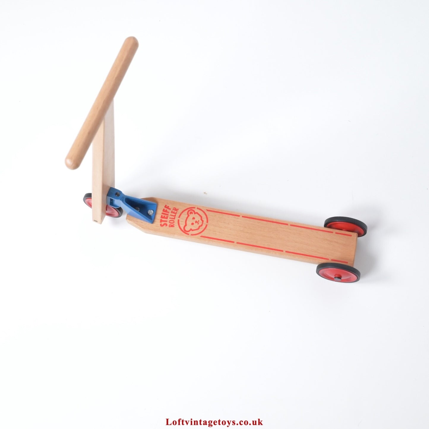 Steiff Teddybar Mit Holzroller 30cm - 5671142 Ltd Edition