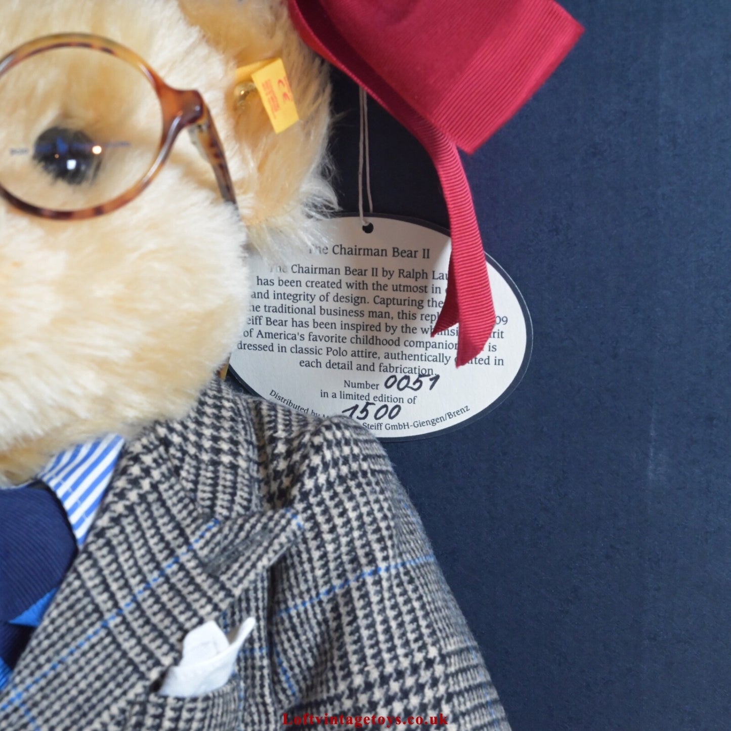 Steiff Ralph Lauren Chairman II Bear Ltd. Auflage von 1500