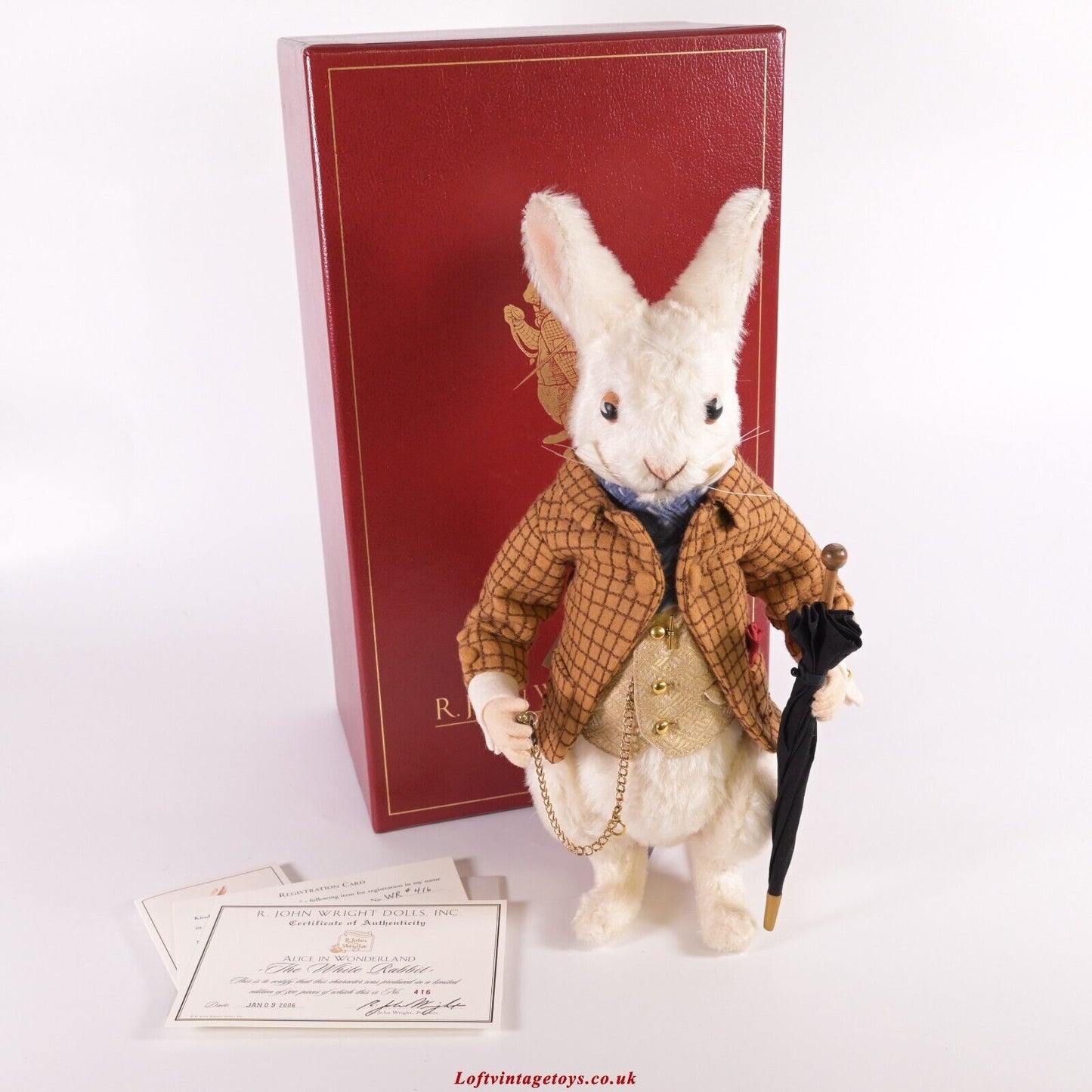 R. John Wright, Das weiße Kaninchen aus Alice im Wunderland, Ltd. Auflage von 500