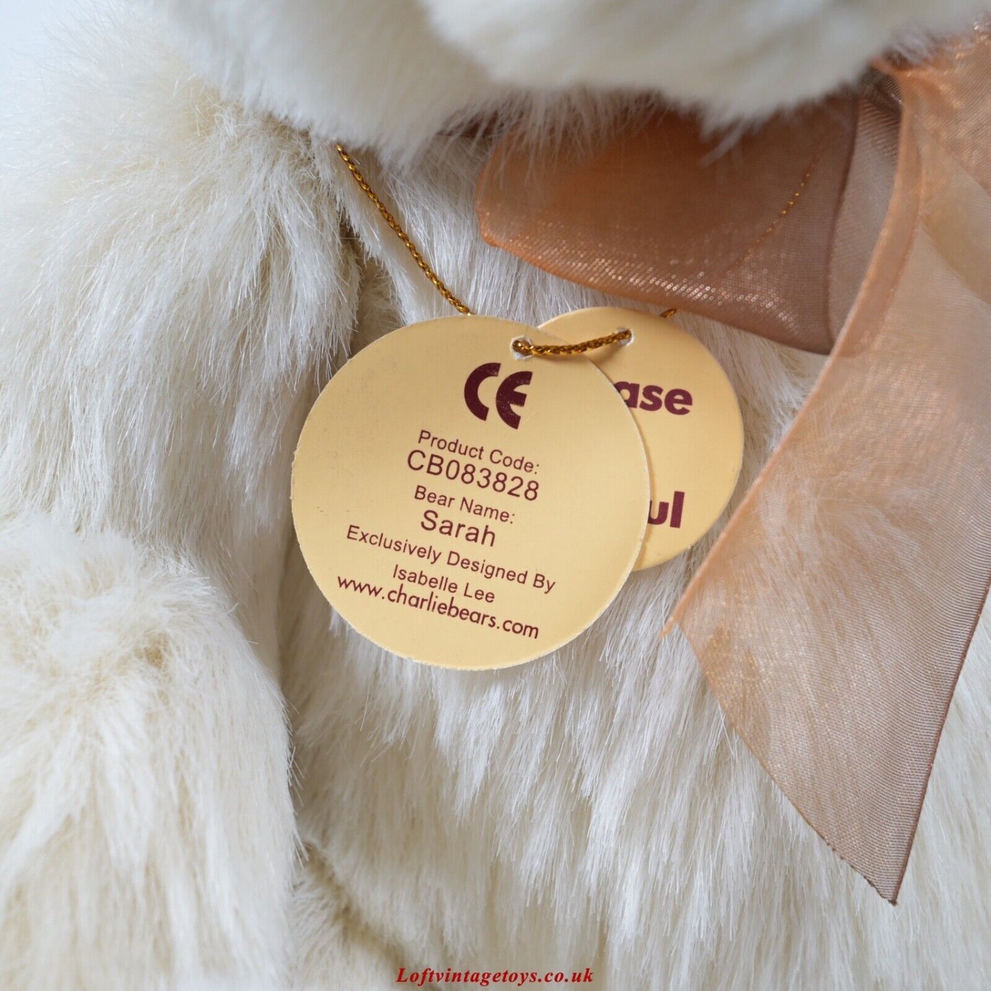 Charlie Bears Sarah Teddy Bear - CB 083828, from 2008-2009, Ltd Ed of 1200