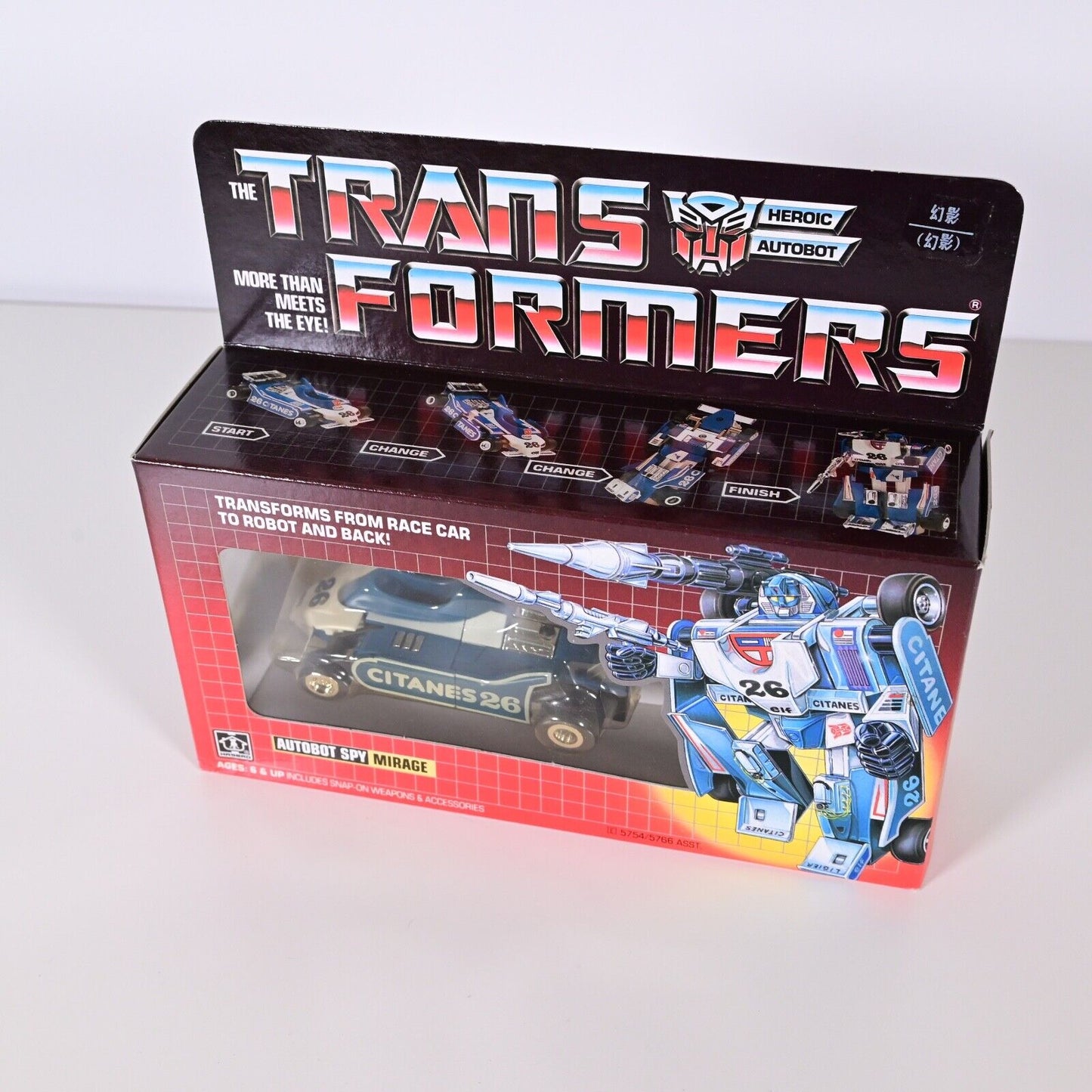 Vintage Hasbro Transformers G1 Autobot Spy Mirage RARE & SEALED