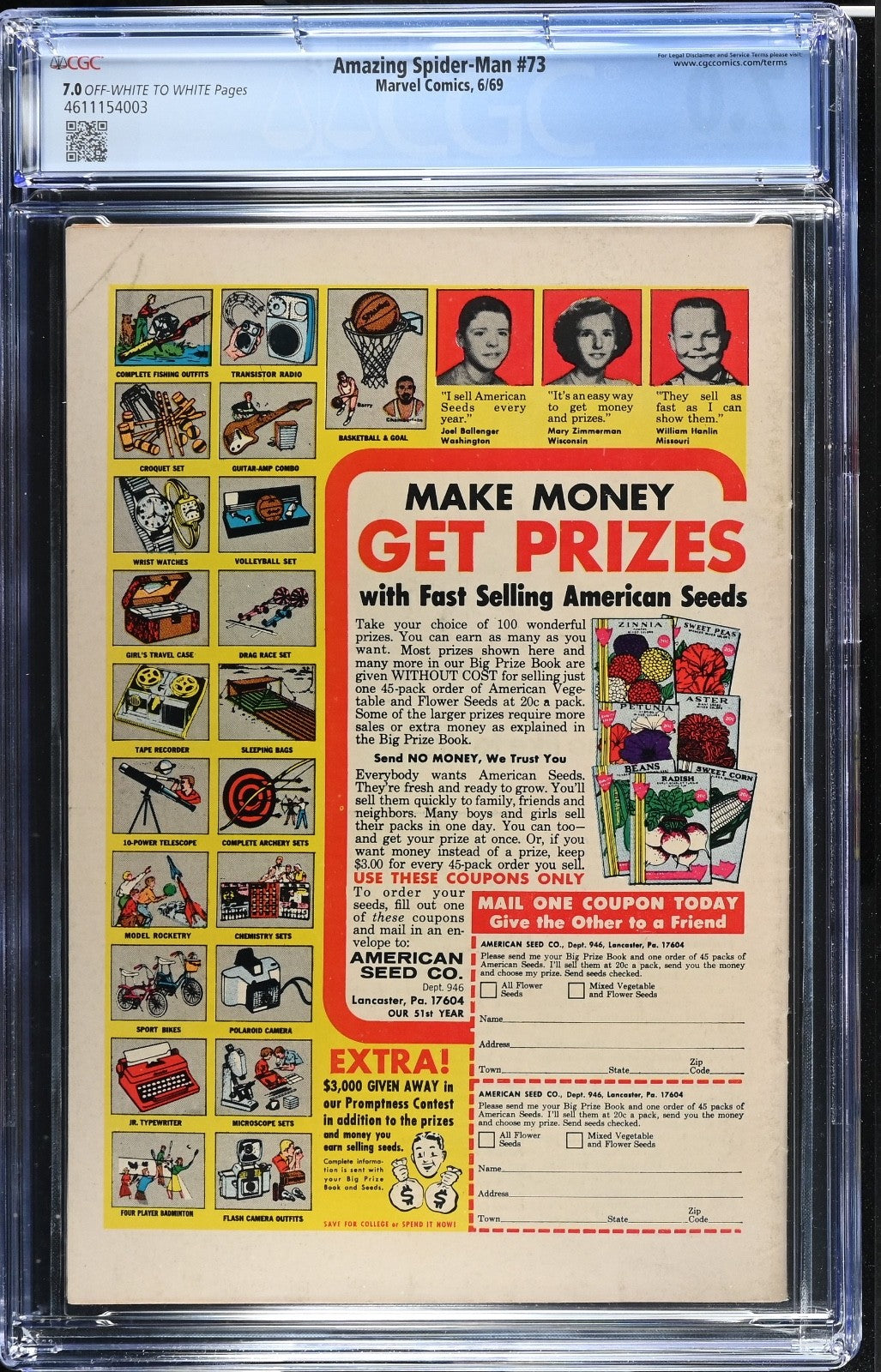 Amazing Spider-Man #73 CGC 7.0 - Marvel 1969