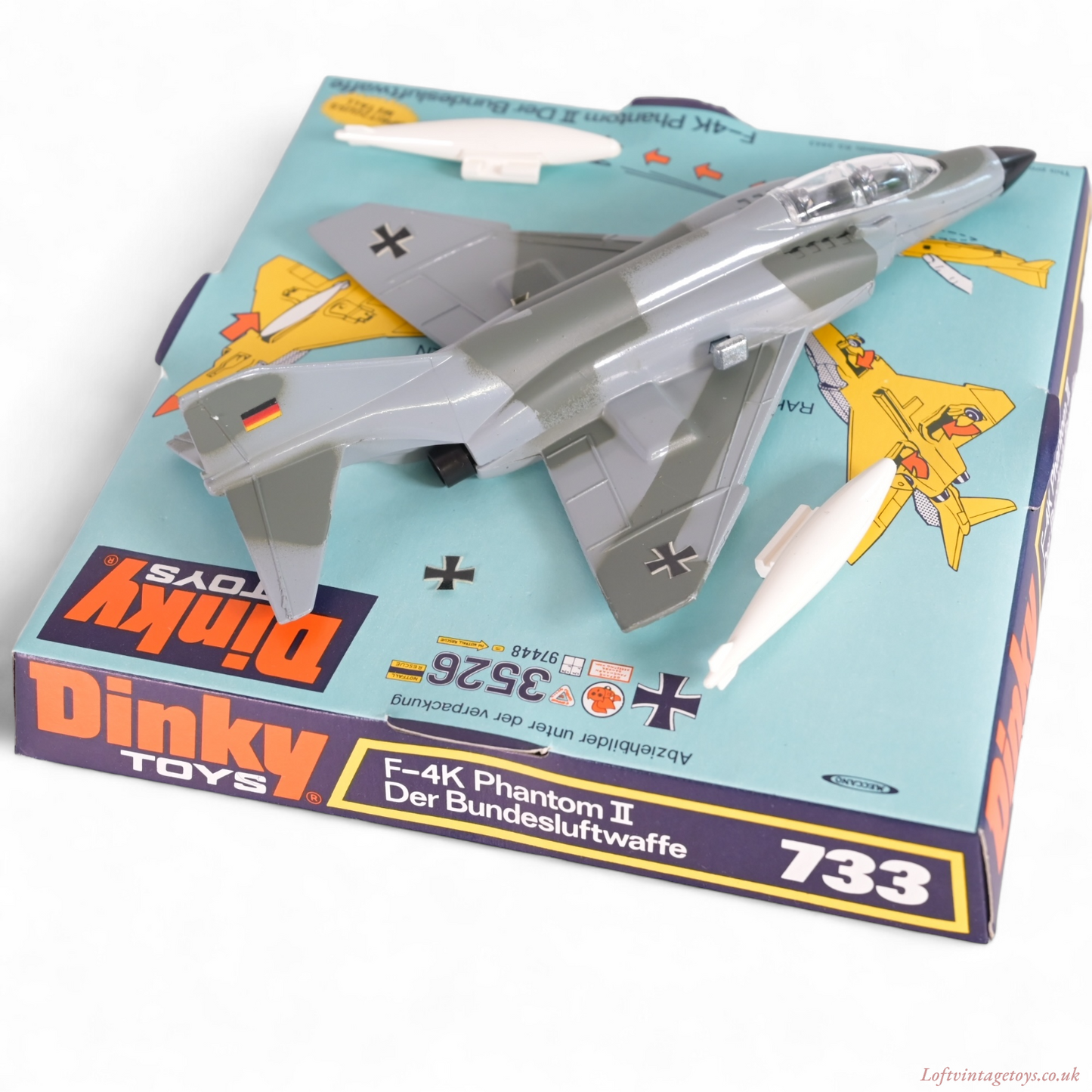 Dinky 733 F-4K Phantom II Aircraft / Der Bundesluftwaffe - Mint