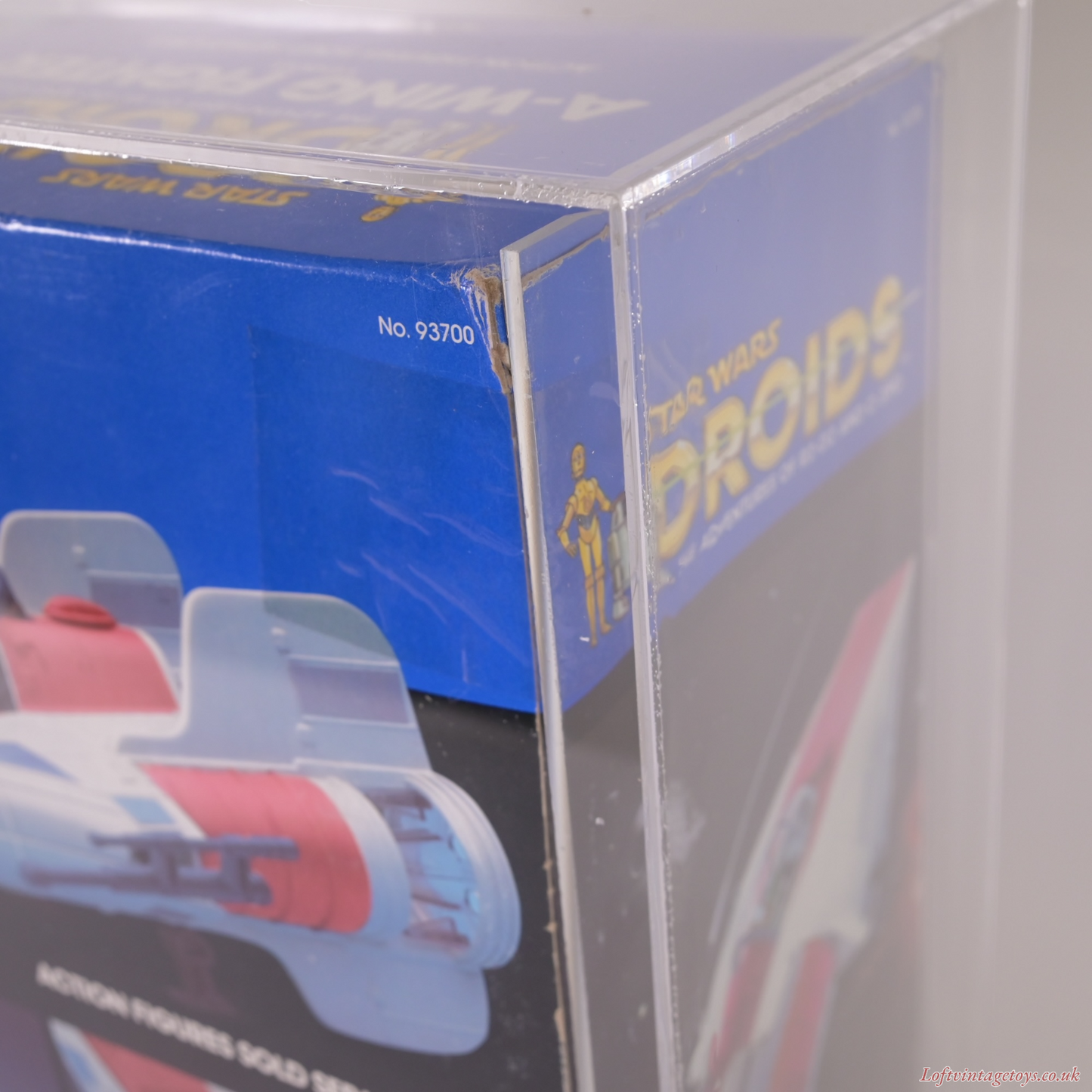 Vintage Star Wars Droids A Wing Fighter MISB 1984 - CAS 75 Grade