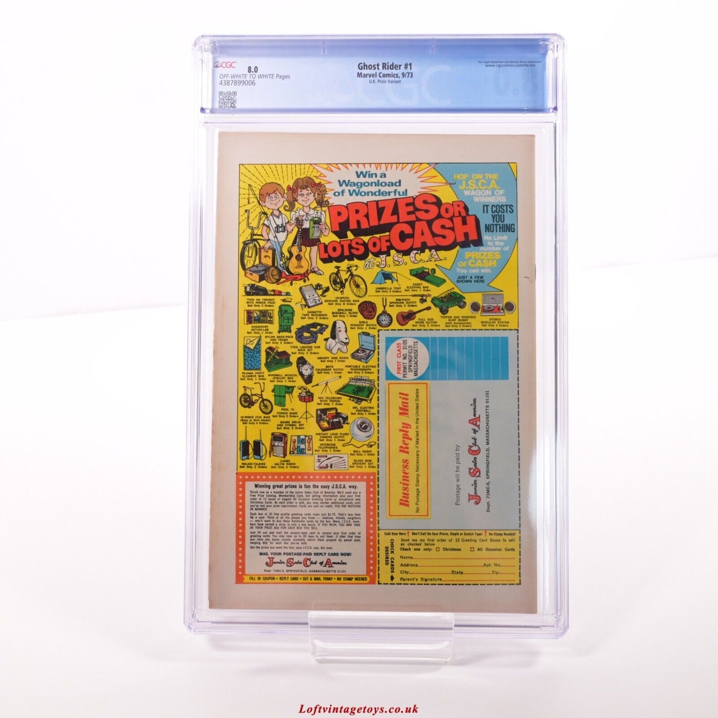Ghost Rider 1 Marvel CGC 8.0 - UK Price Variant 9/73