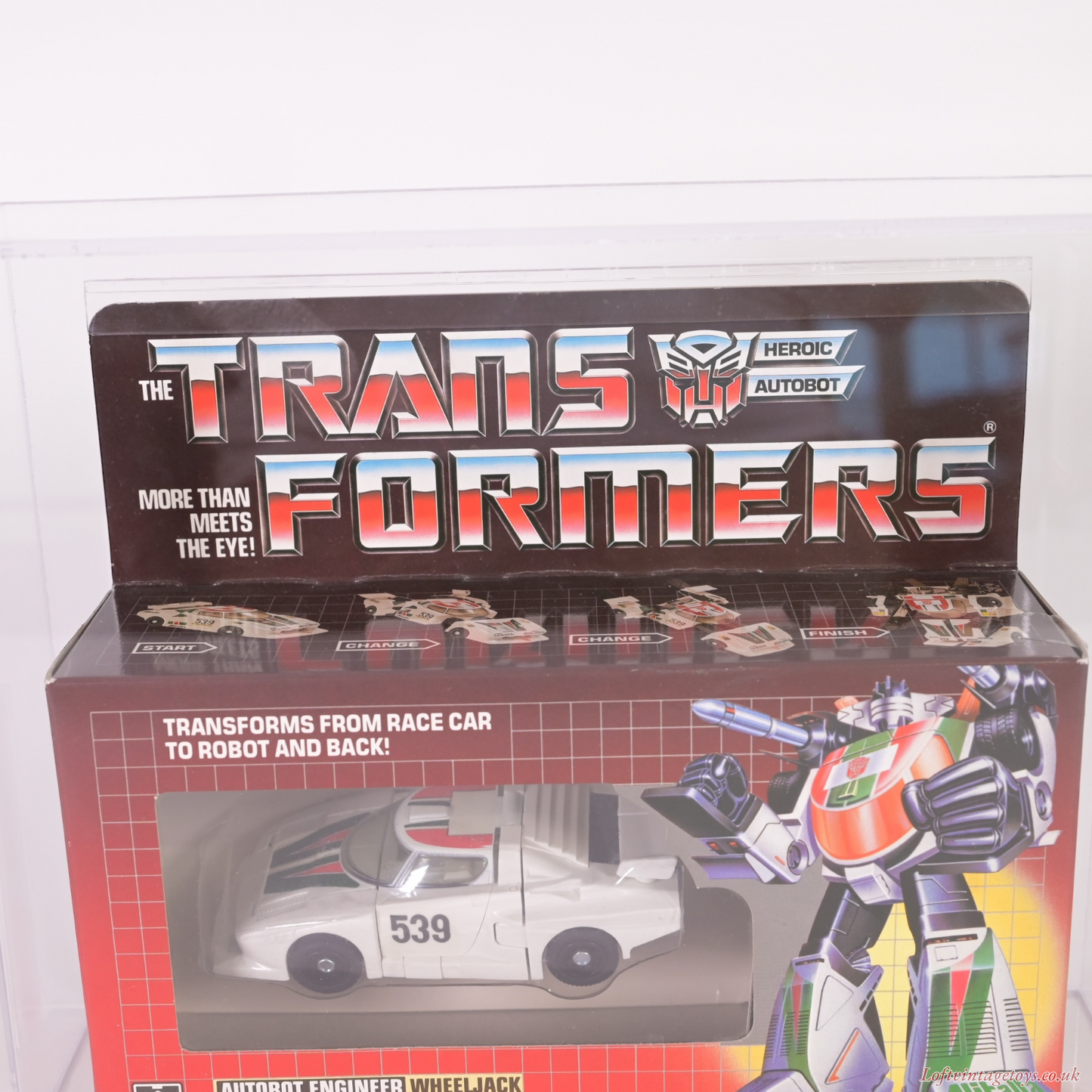 Transformers Series 1 Hasbro 1984 Wheeljack Afa 70 Ex+ (Archival) - MISB
