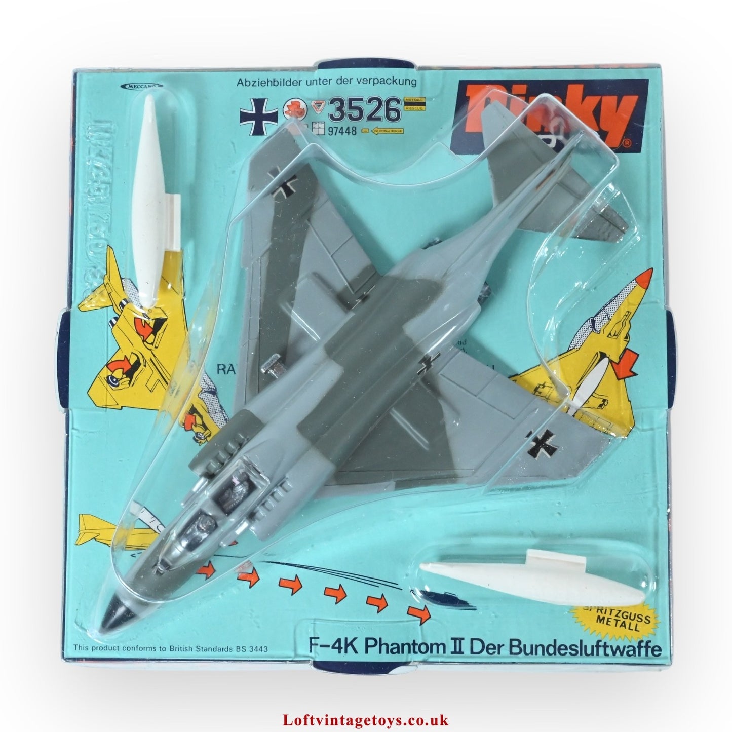 Dinky 733 F-4K Phantom II Aircraft / Der Bundesluftwaffe - Mint/New