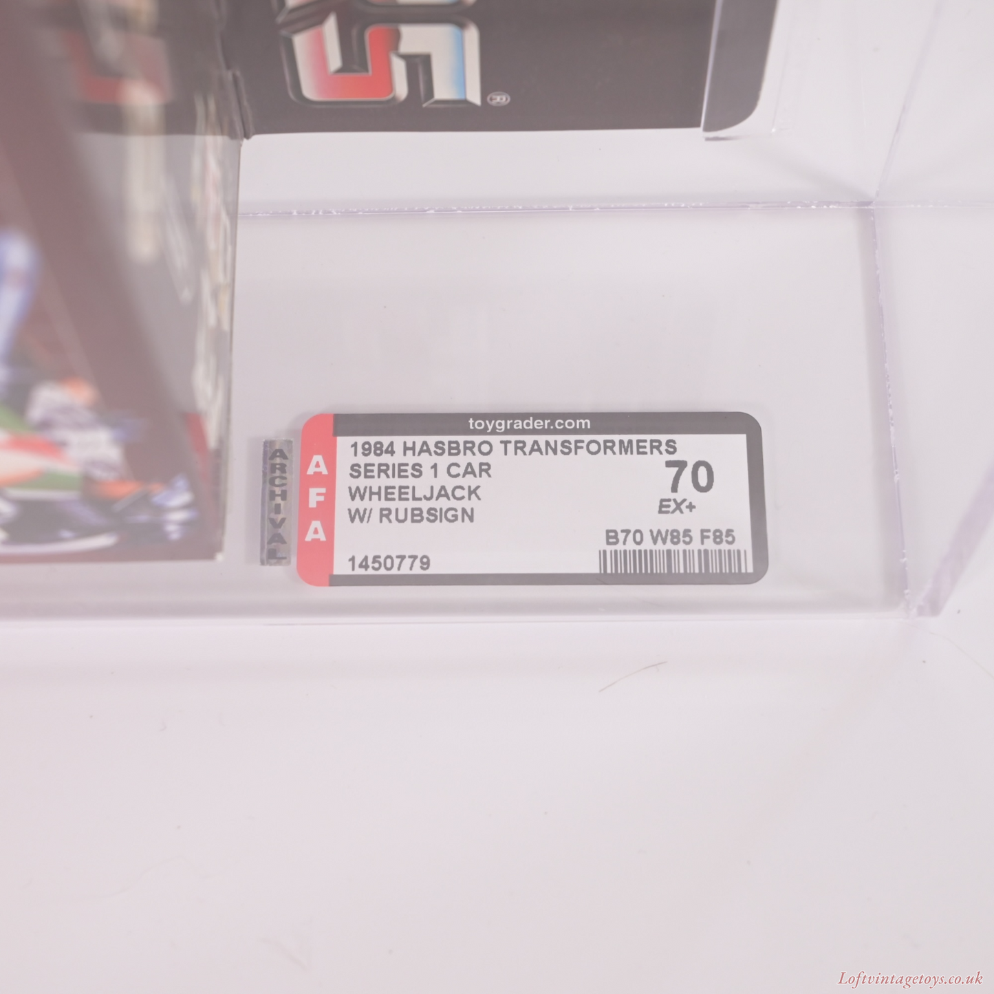 Transformers Series 1 Hasbro 1984 Wheeljack Afa 70 Ex+ (Archival) - MISB