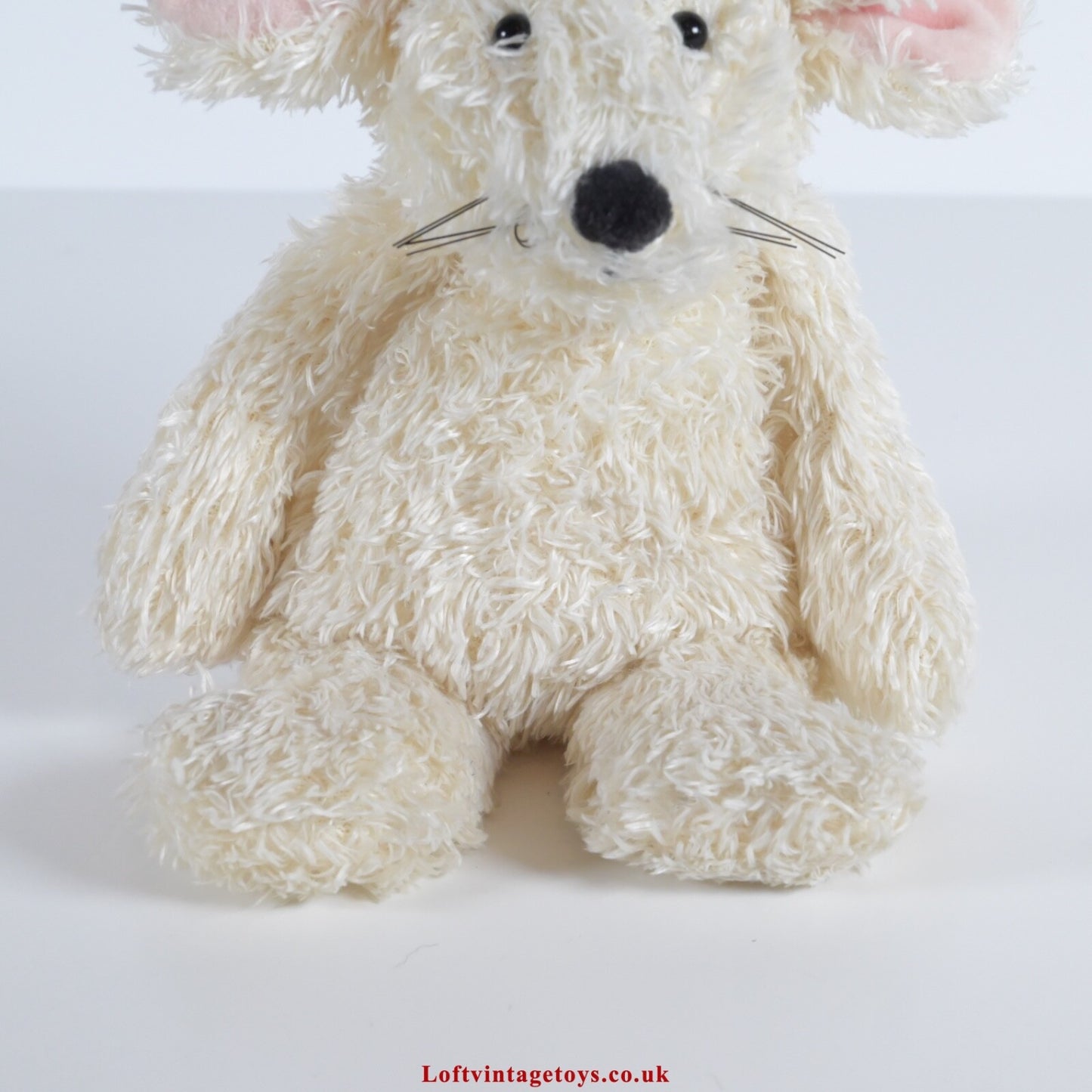 Jellycat I am Cream Mouse Tot Plush Beanie Toy 7" HTF RARE with Swing Tag