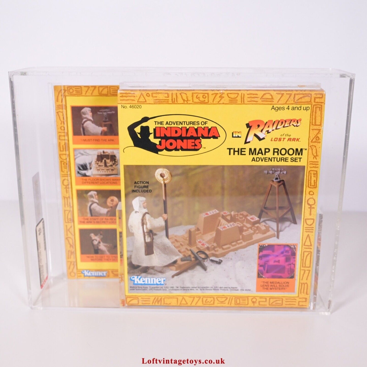 Kenner Indiana Jones ROTLA 1982 Kartenraum – Versiegelt AFA 85, nicht UKG