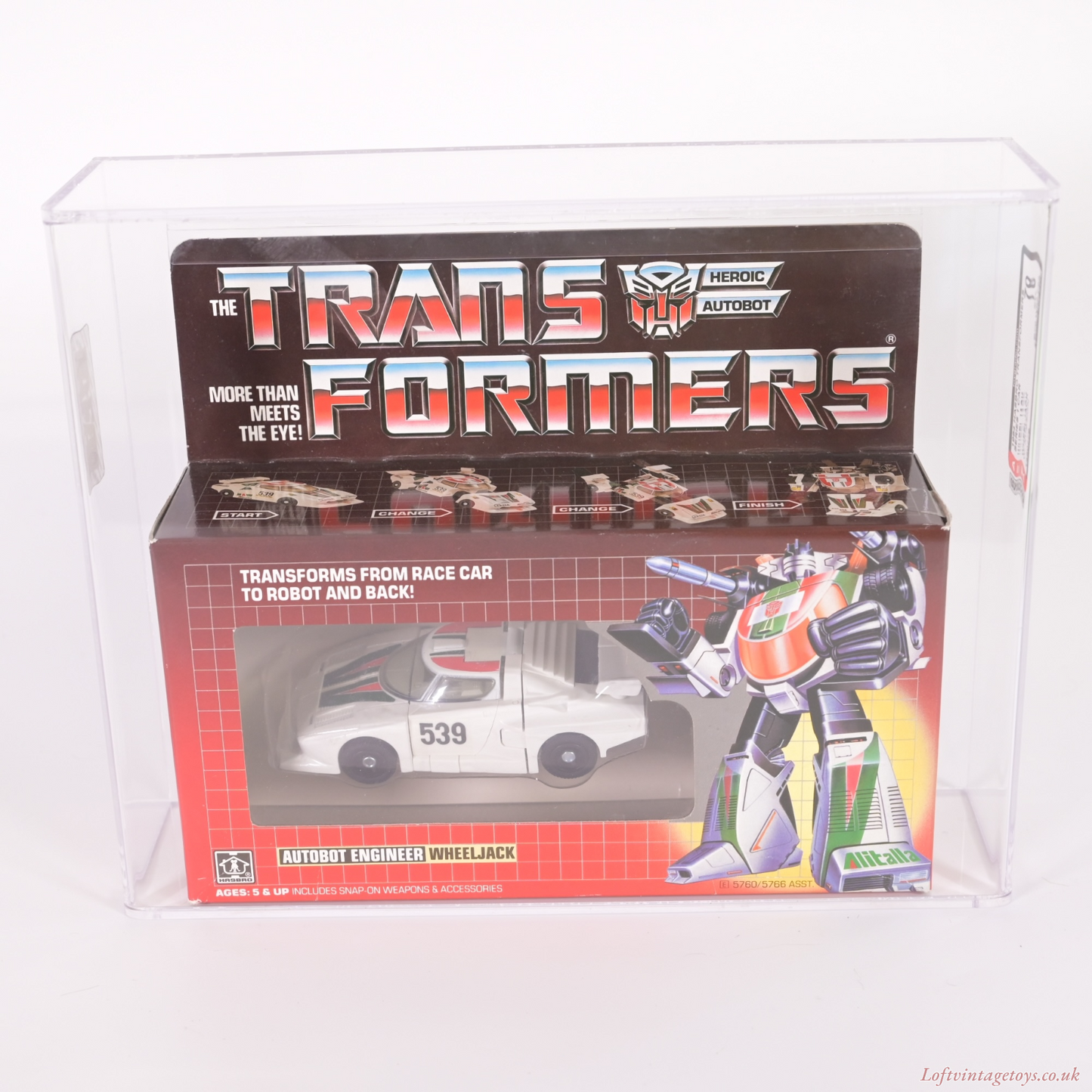Transformers Series 1 Hasbro 1984 Wheeljack Afa 70 Ex+ (Archival) - MISB