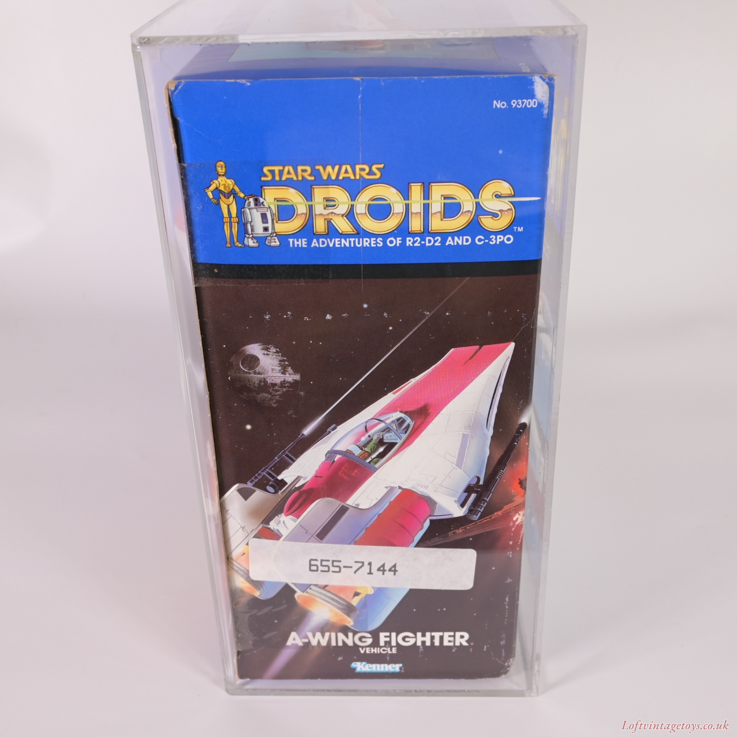 Vintage Star Wars Droids A Wing Fighter MISB 1984 - CAS 75 Grade