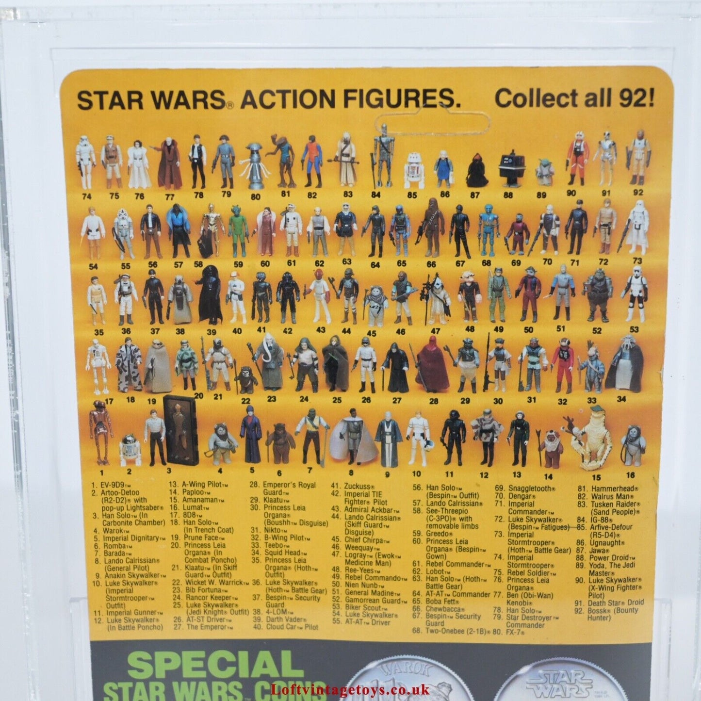 Kenner Star Wars Power of the Force Luke Skywalker 92 AFA 85 not UKG