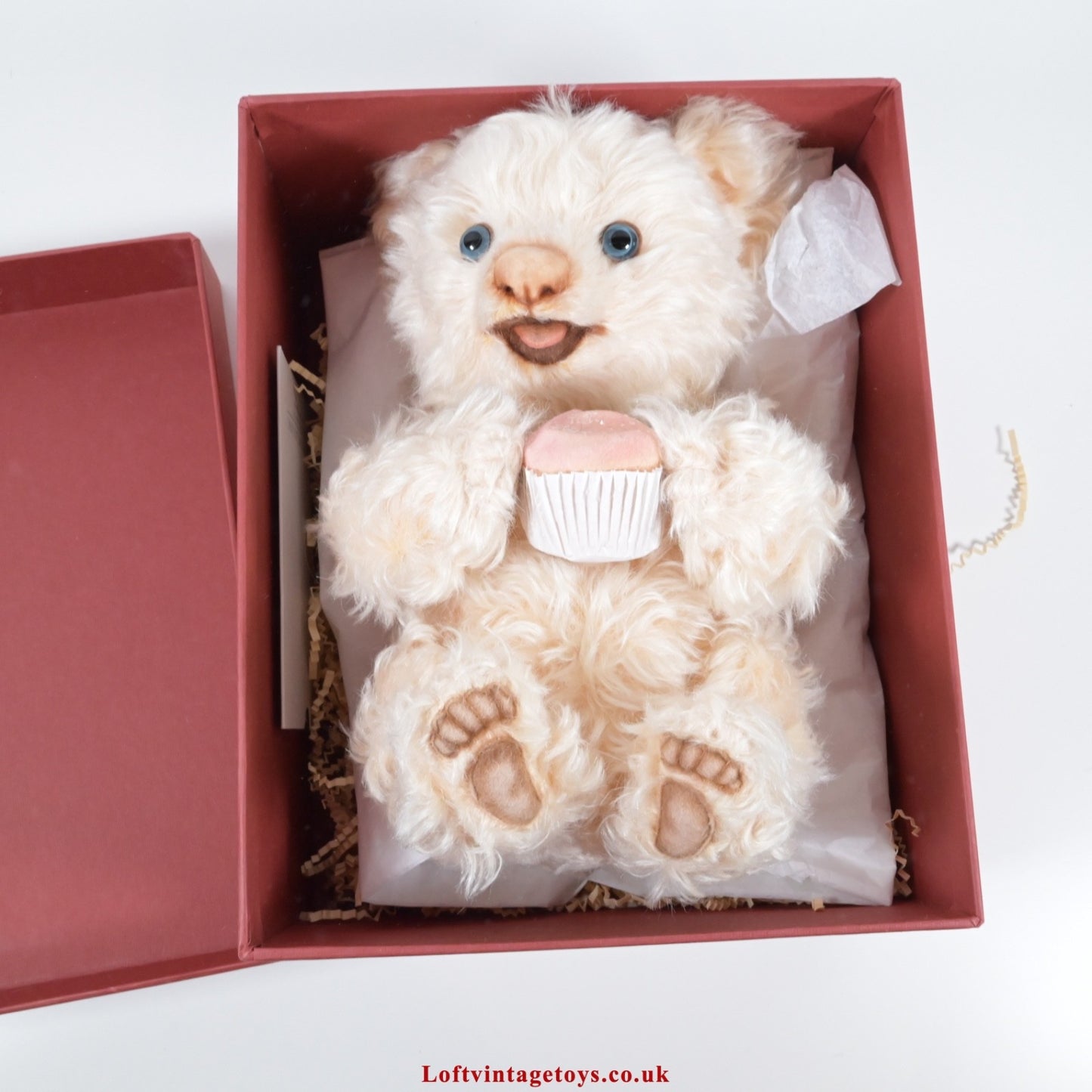 R John Wright Cupcake From The Teddy Bear Bake Shoppe Collection, Ltd Ed of 300