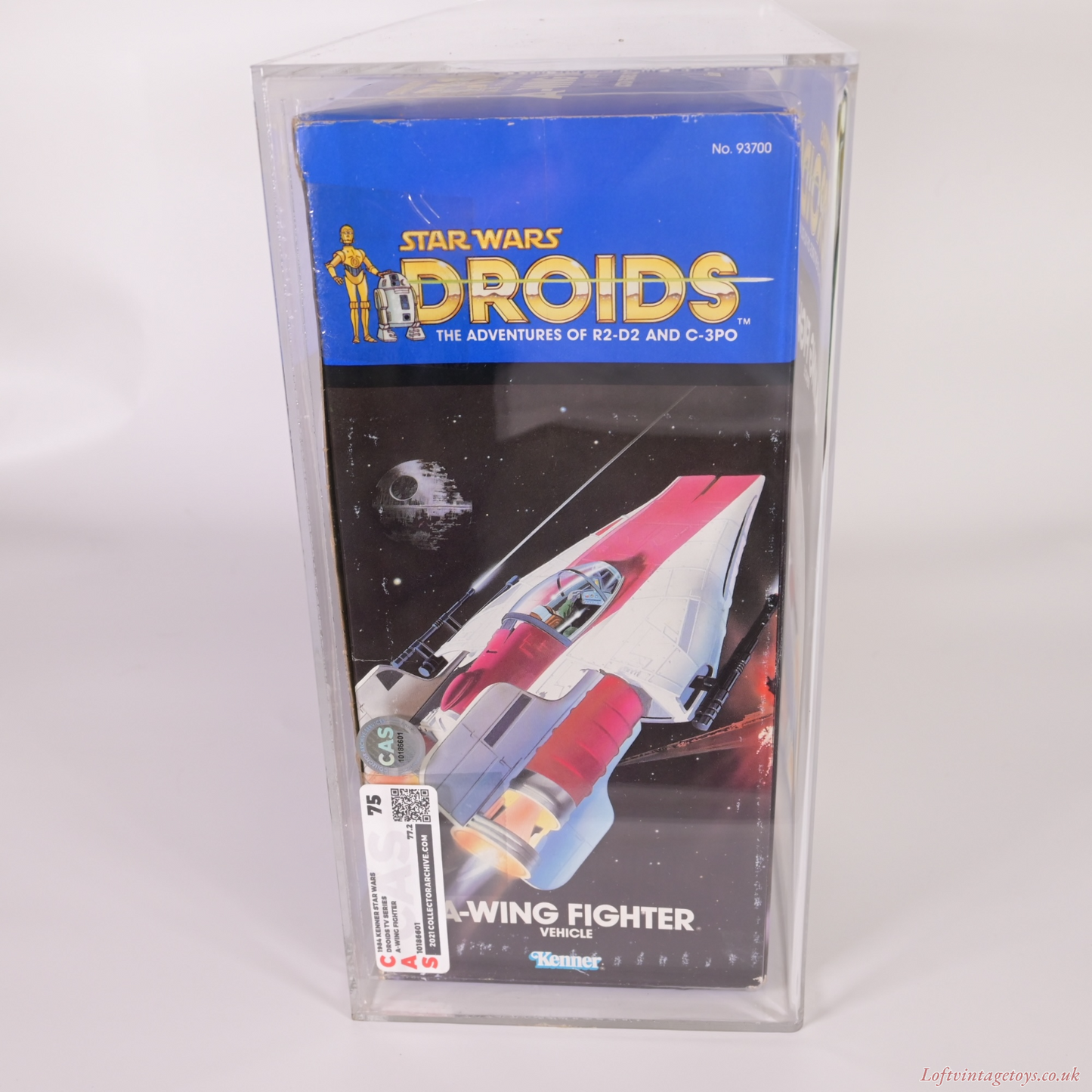 Vintage Star Wars Droids A Wing Fighter MISB 1984 - CAS 75 Grade