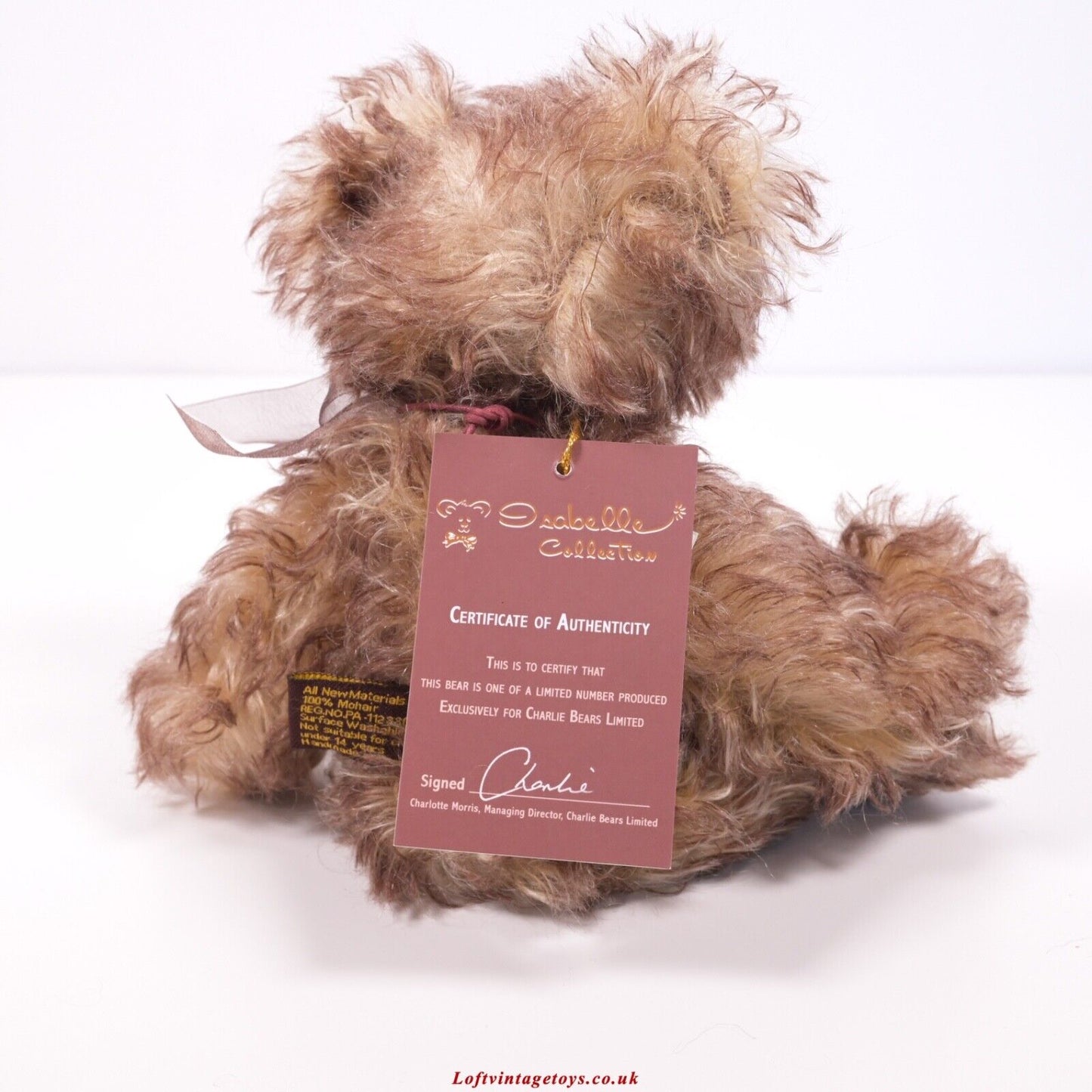 Charlie Bears Isabelle Collection Eli Teddy Bear - Ltd Edition of 300
