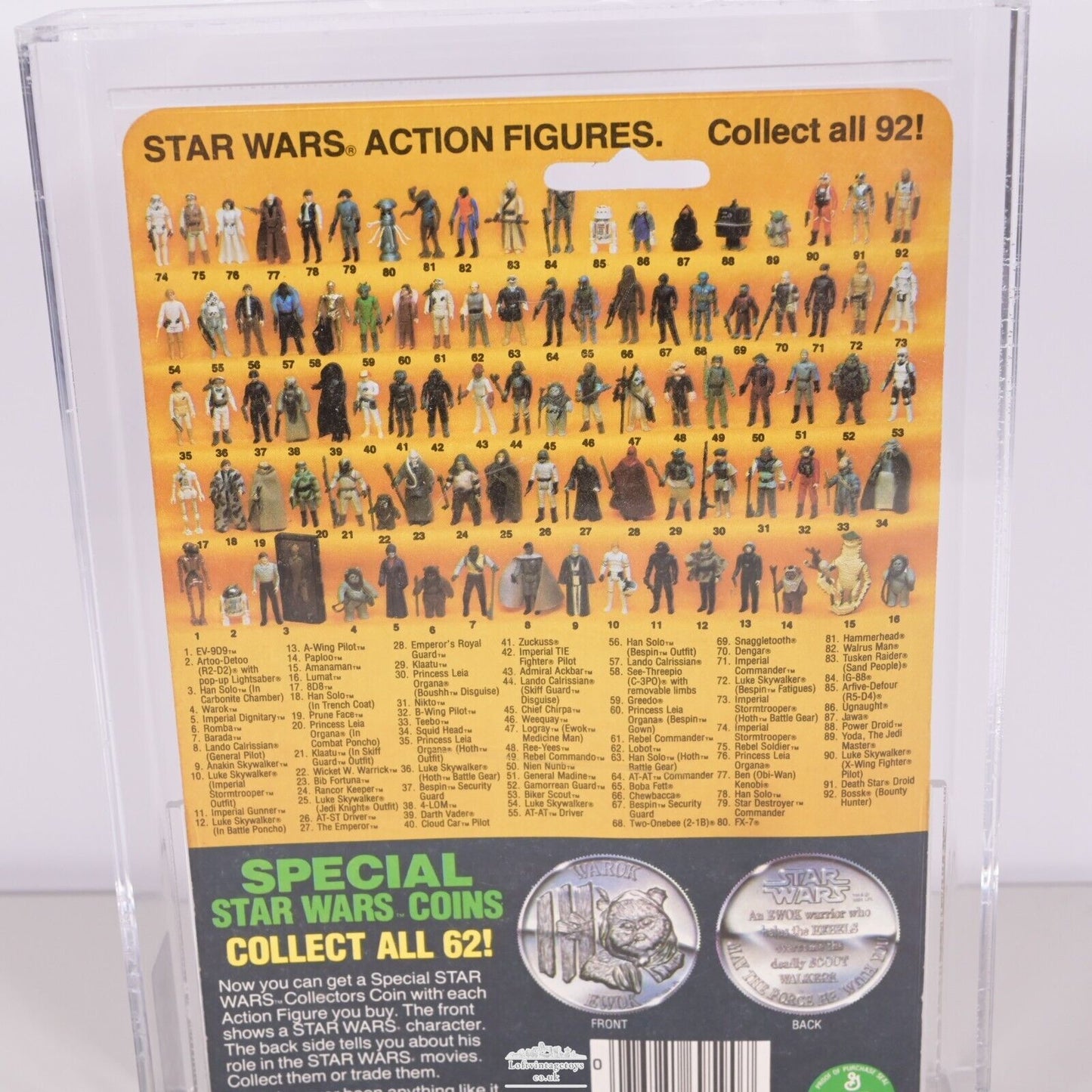 Kenner Star Wars vintage The Power of the Force Paploo AFA 85