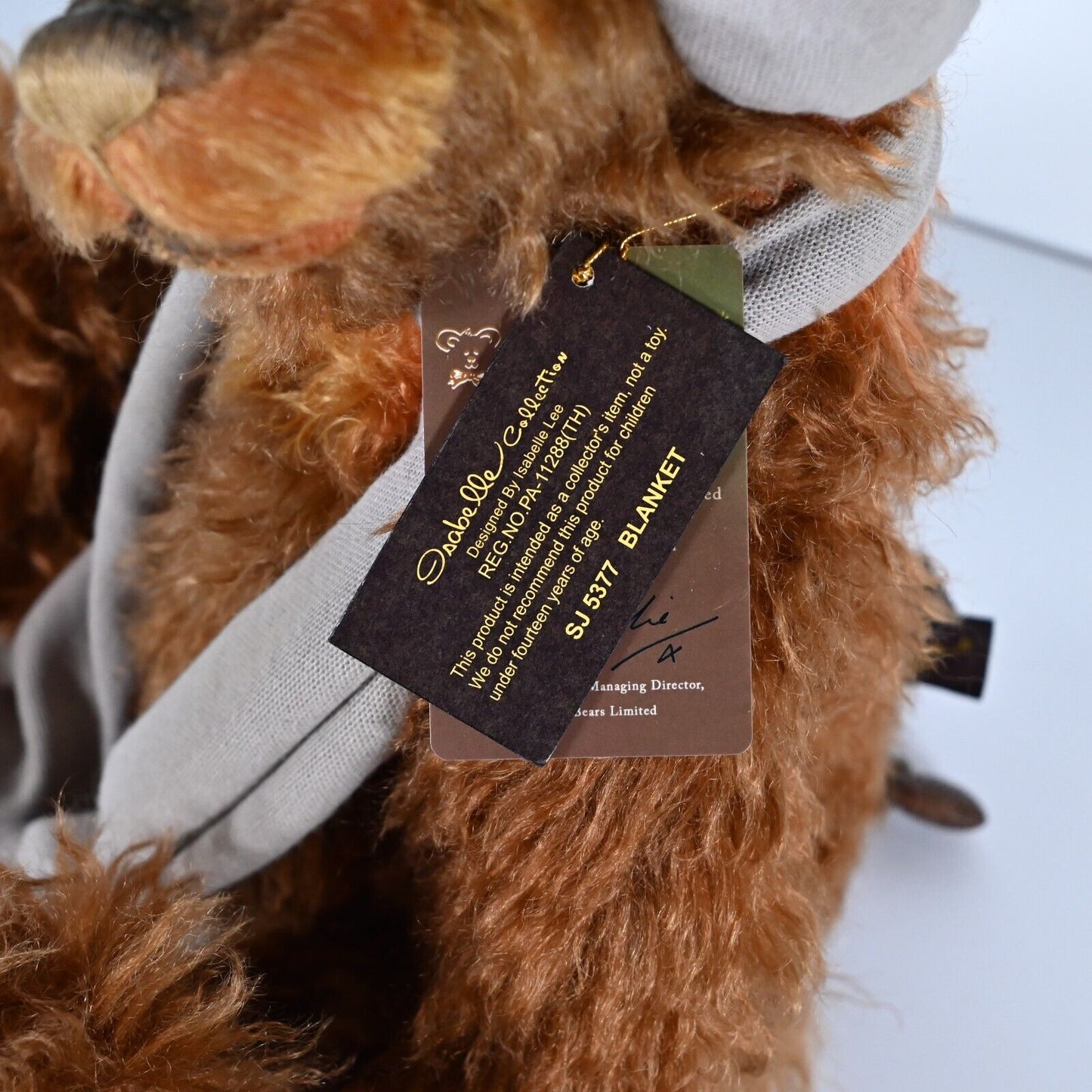 Charlie Bears Blanket - SJ 5377, Ltd ED no. 182 / 350