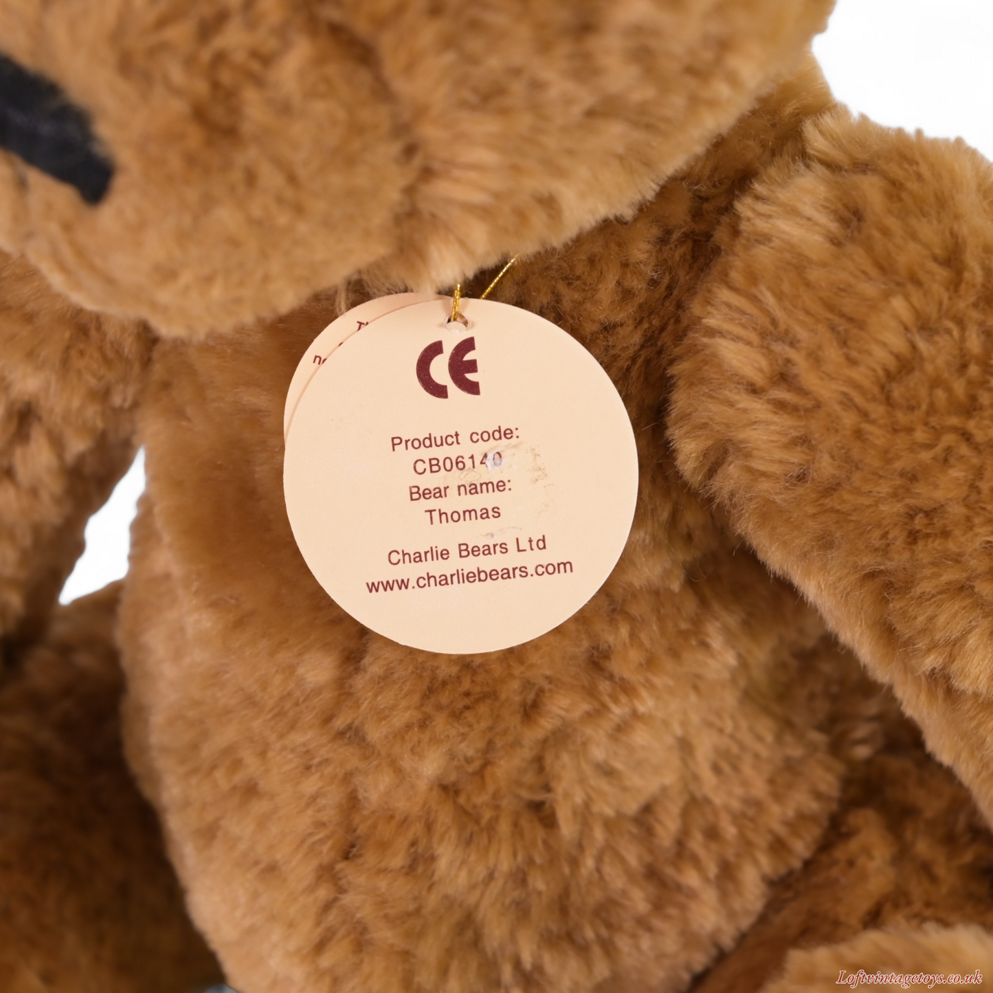 Charlie Bears Thomas - CB06140 "First 12 Bears of 2006" without STITCHES - RARE
