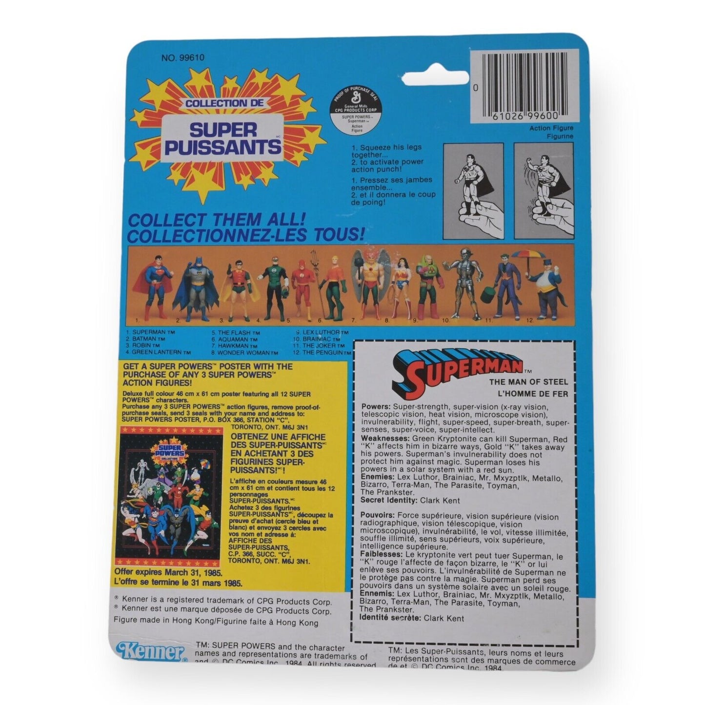 Kenner Super Powers Superman - 1984 Sealed