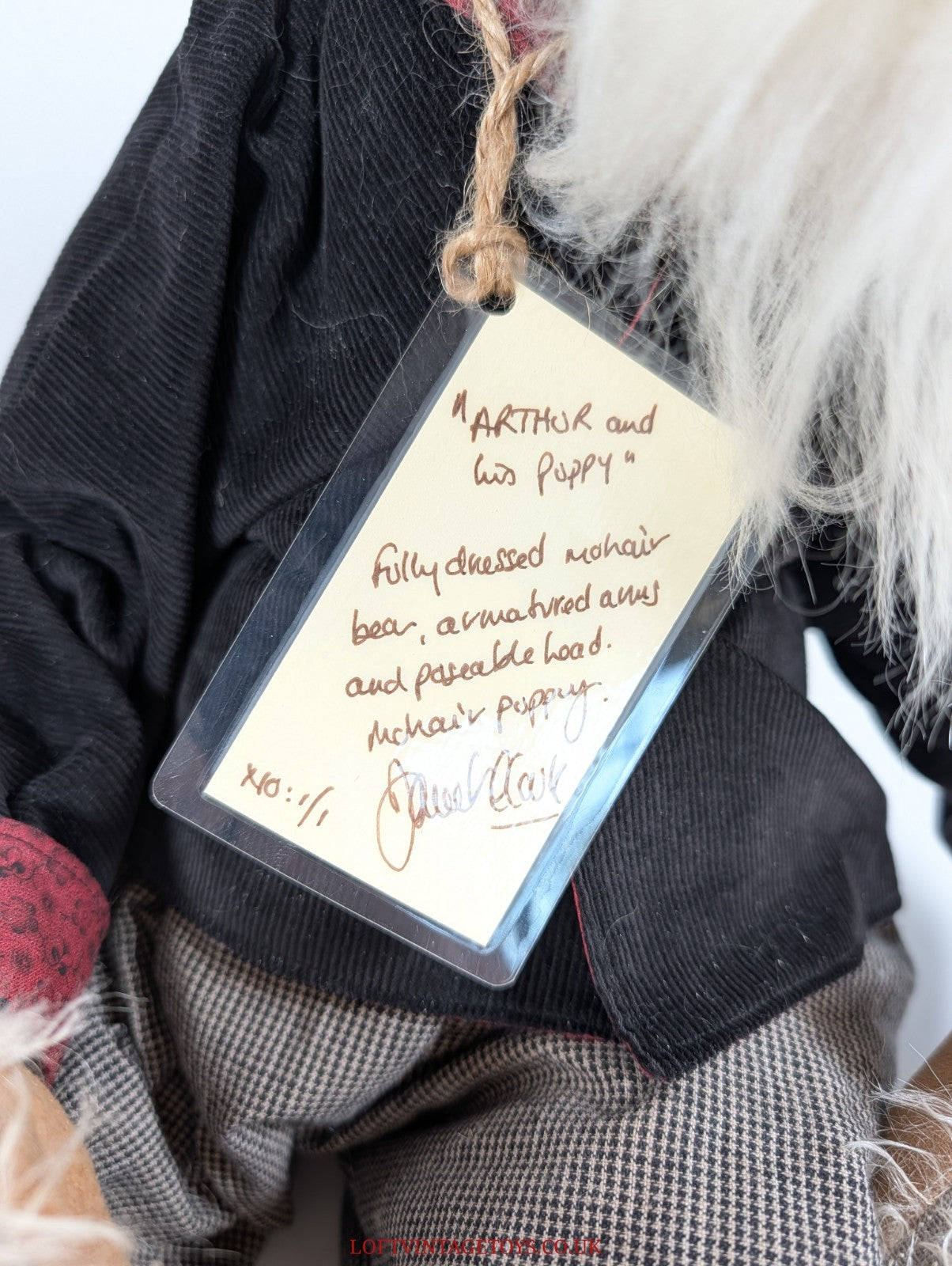 Teddystyle Bear "Arthur" By Janet Clarke - One of a Kind 1/1