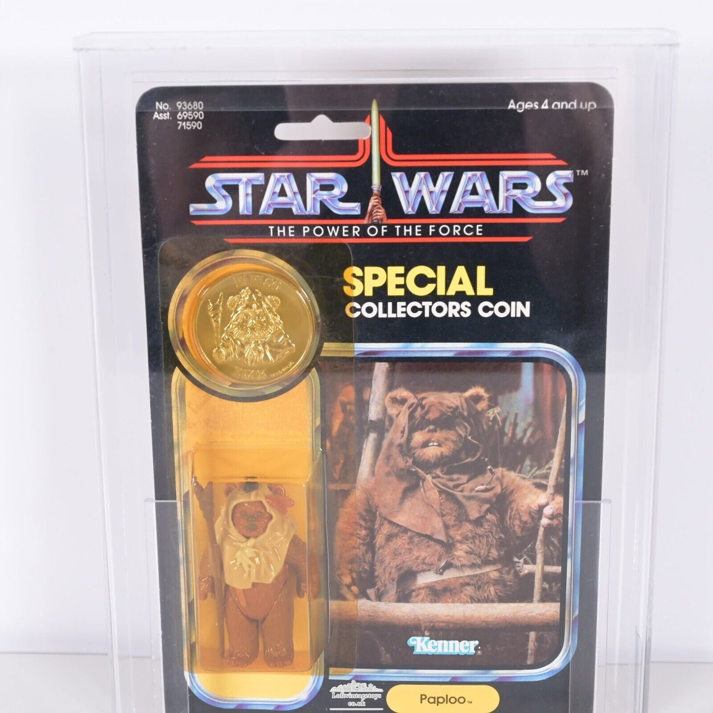 Kenner Star Wars vintage The Power of the Force Paploo AFA 85