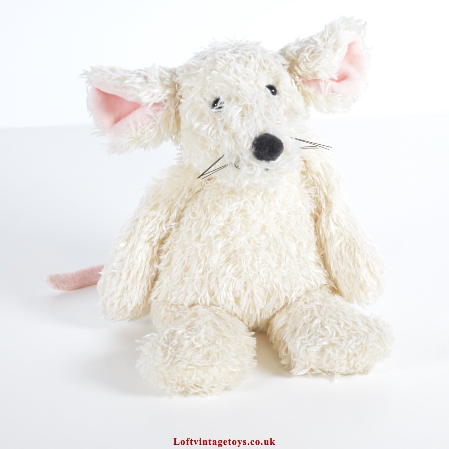 Jellycat I am Cream Mouse Tot Plush Beanie Toy 7" HTF RARE with Swing Tag