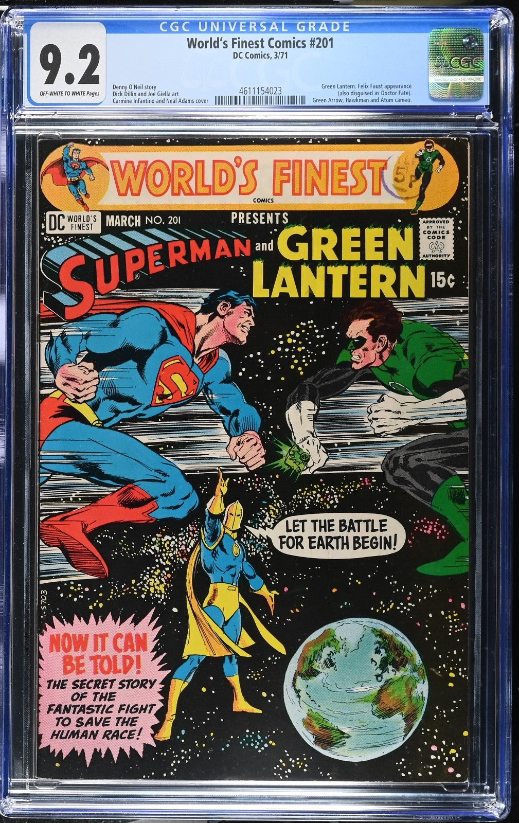 World's Finest #201 CGC 9.2 DC Comics 1971