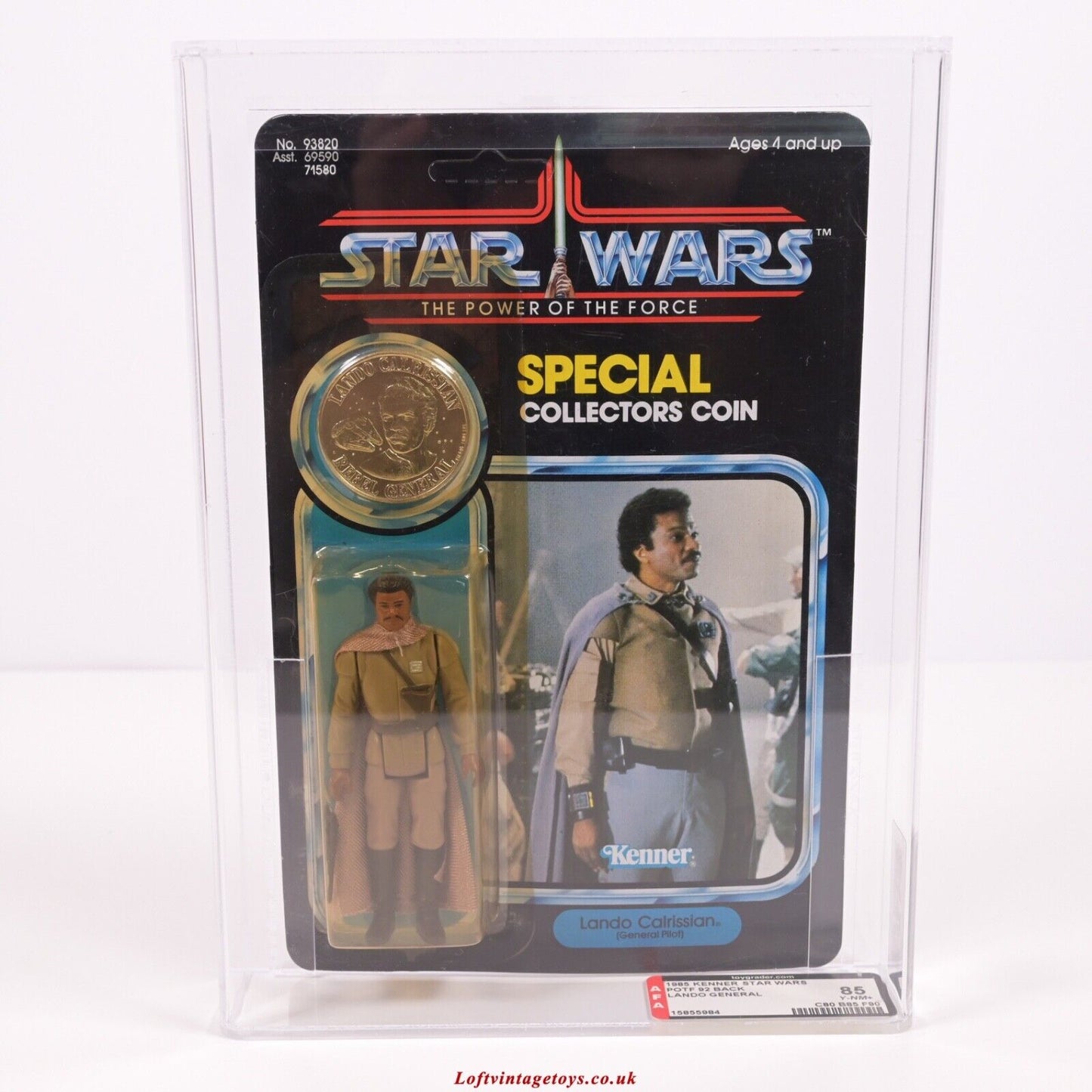 Vintage Star Wars The Power Of The Force - Lando Calrissian, AFA 85