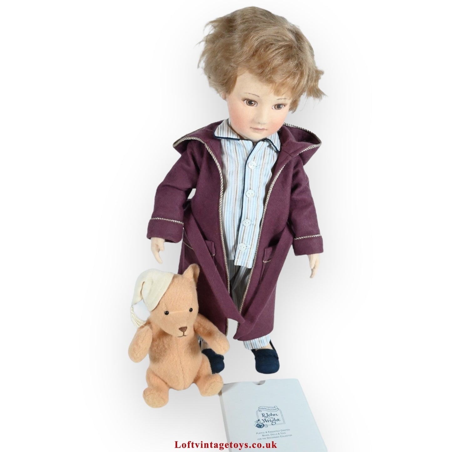 R John Wright Christopher Robin & Pooh Bedtime, Ltd ED of 500