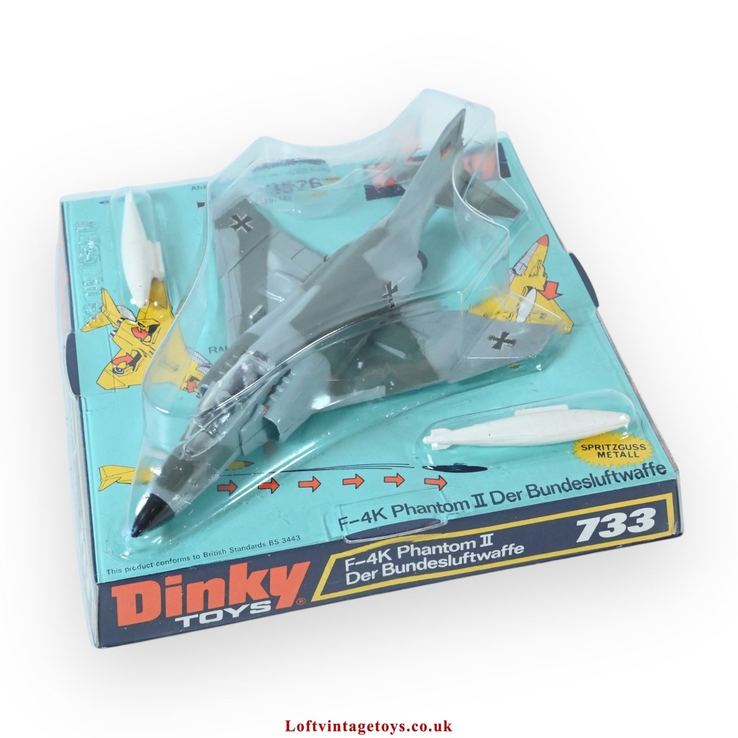 Dinky 733 F-4K Phantom II Aircraft / Der Bundesluftwaffe - Mint/New