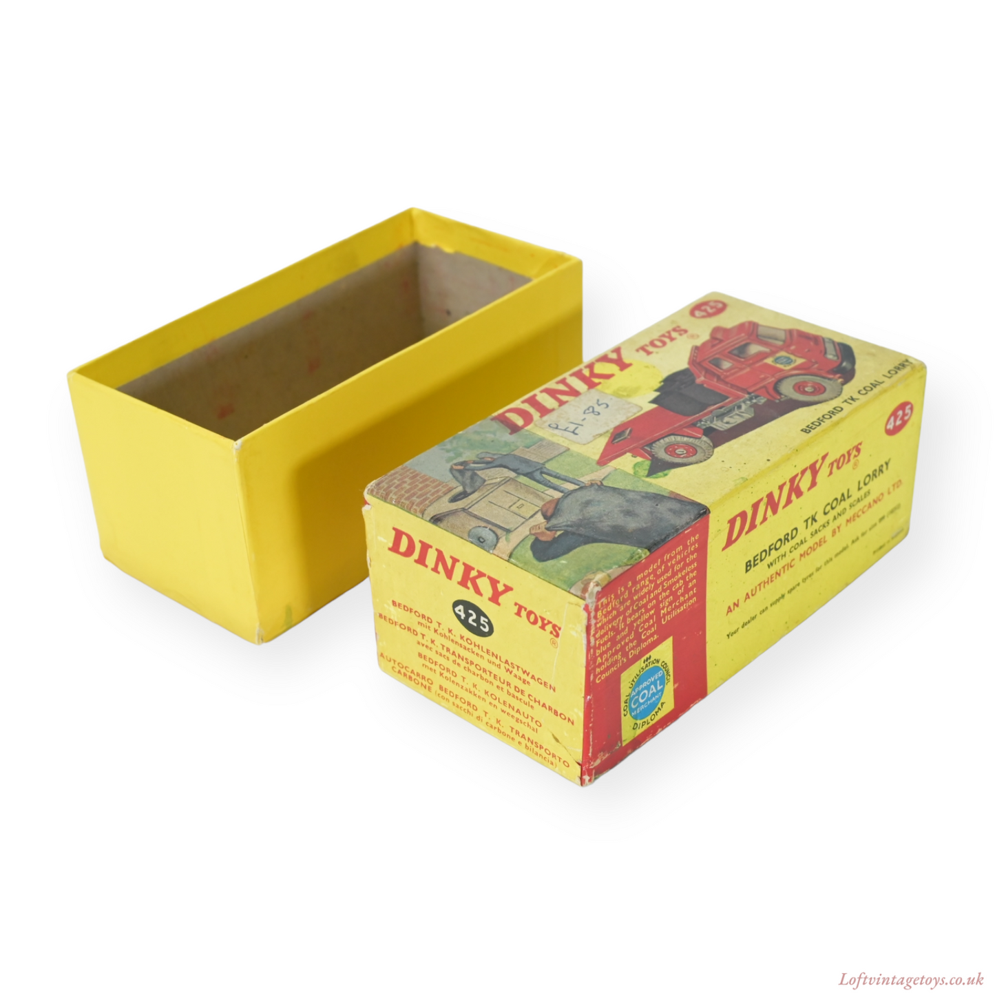 Dinky 425 Bedford Tk Coal Lorry With Box