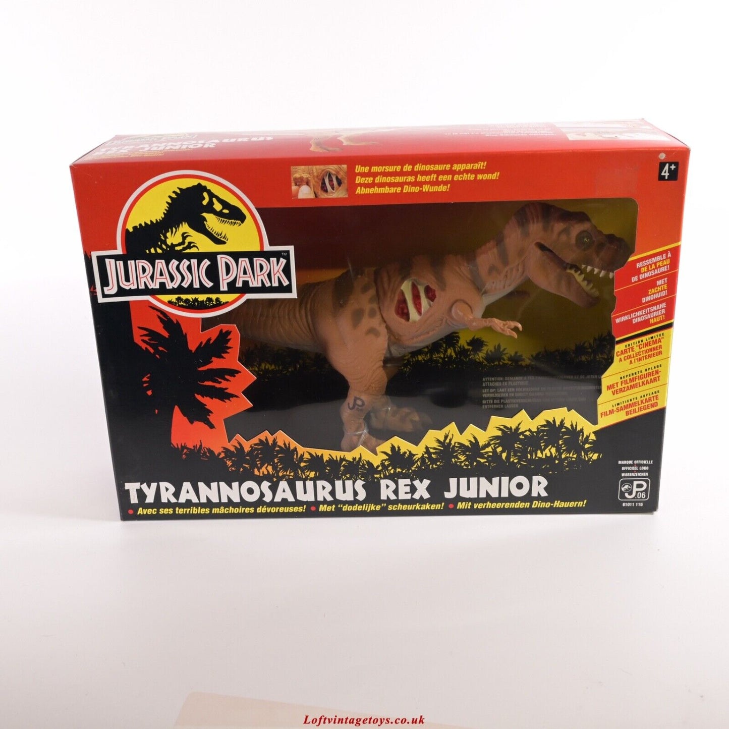 Kenner Jurassic Park Tyrannosaurus Rex Junior- Very RARE European Style Box