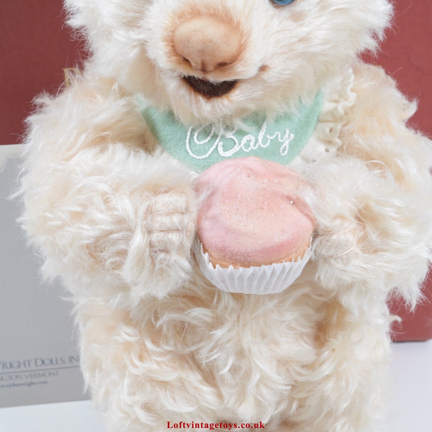 R John Wright Cupcake From The Teddy Bear Bake Shoppe Collection, Ltd Ed of 300