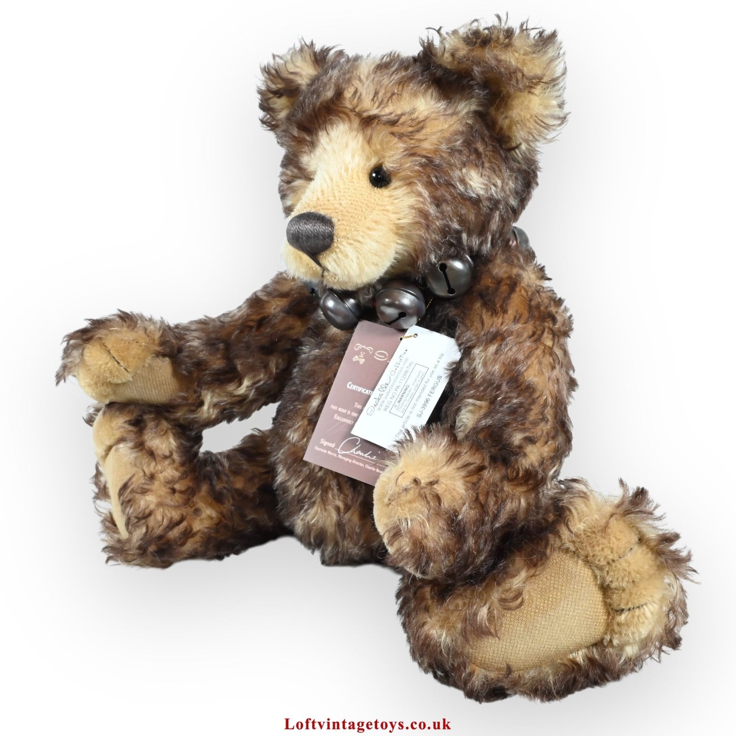 Charlie Bears Fergus Teddy Bear - SJ 3996, Ltd Ed 26/50, VERY RARE