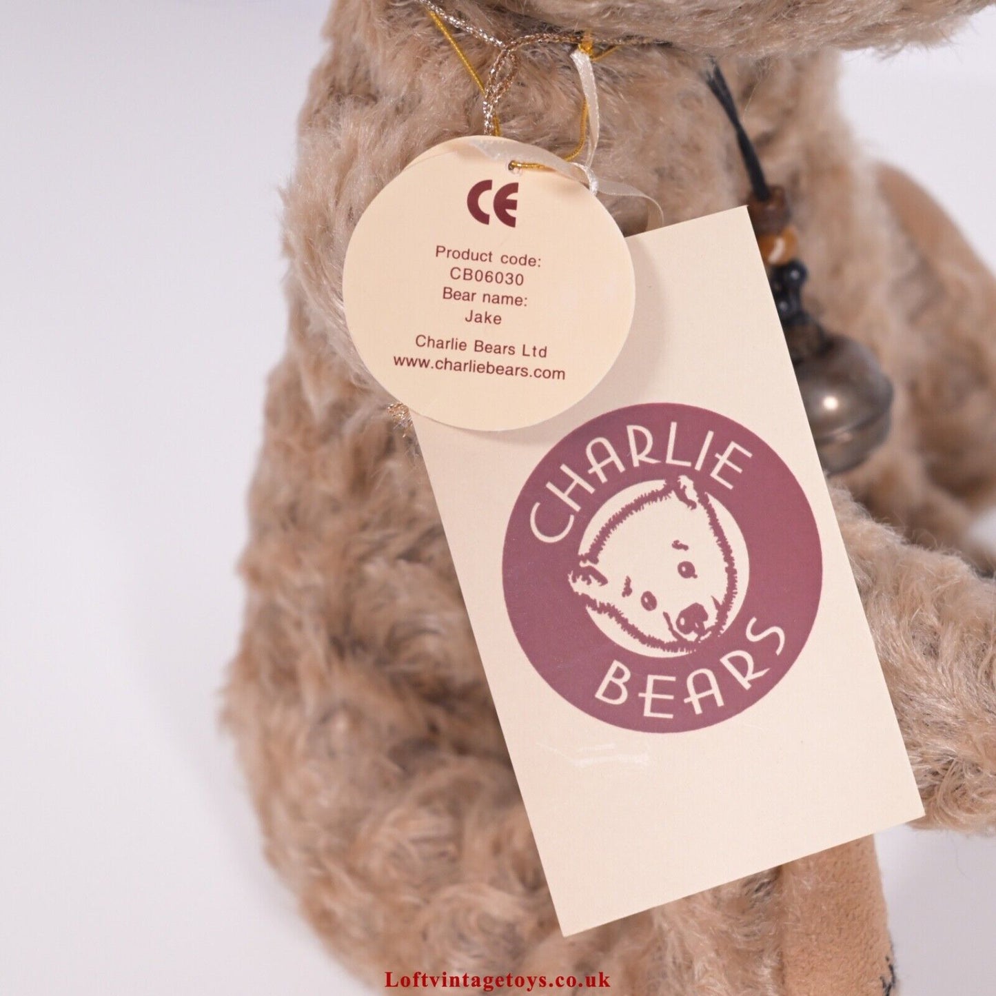 Charlie Bears Jake Teddy Bear - CB06030, from 2006, Ltd Ed 70 of 600 RARE