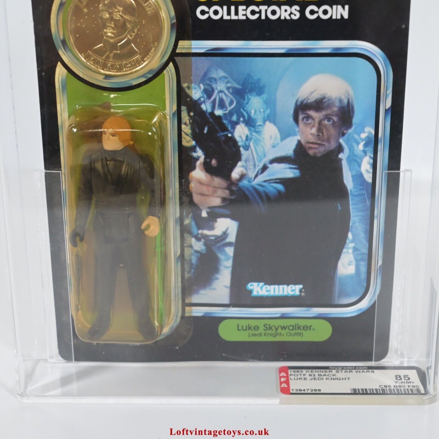 Kenner Star Wars Power of the Force Luke Skywalker 92 AFA 85 not UKG