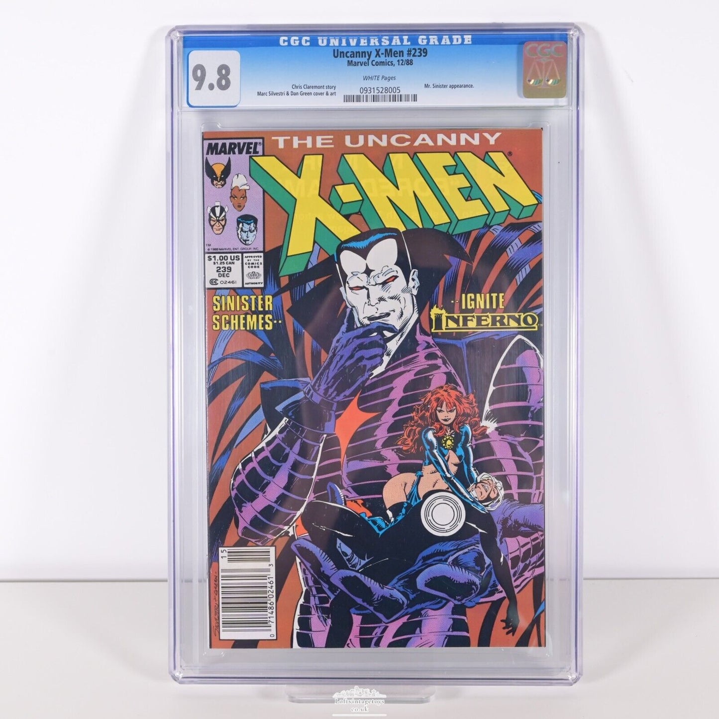 Uncanny X-Men #239 (Newsstand Edition) CGC 9.8 VARIANT