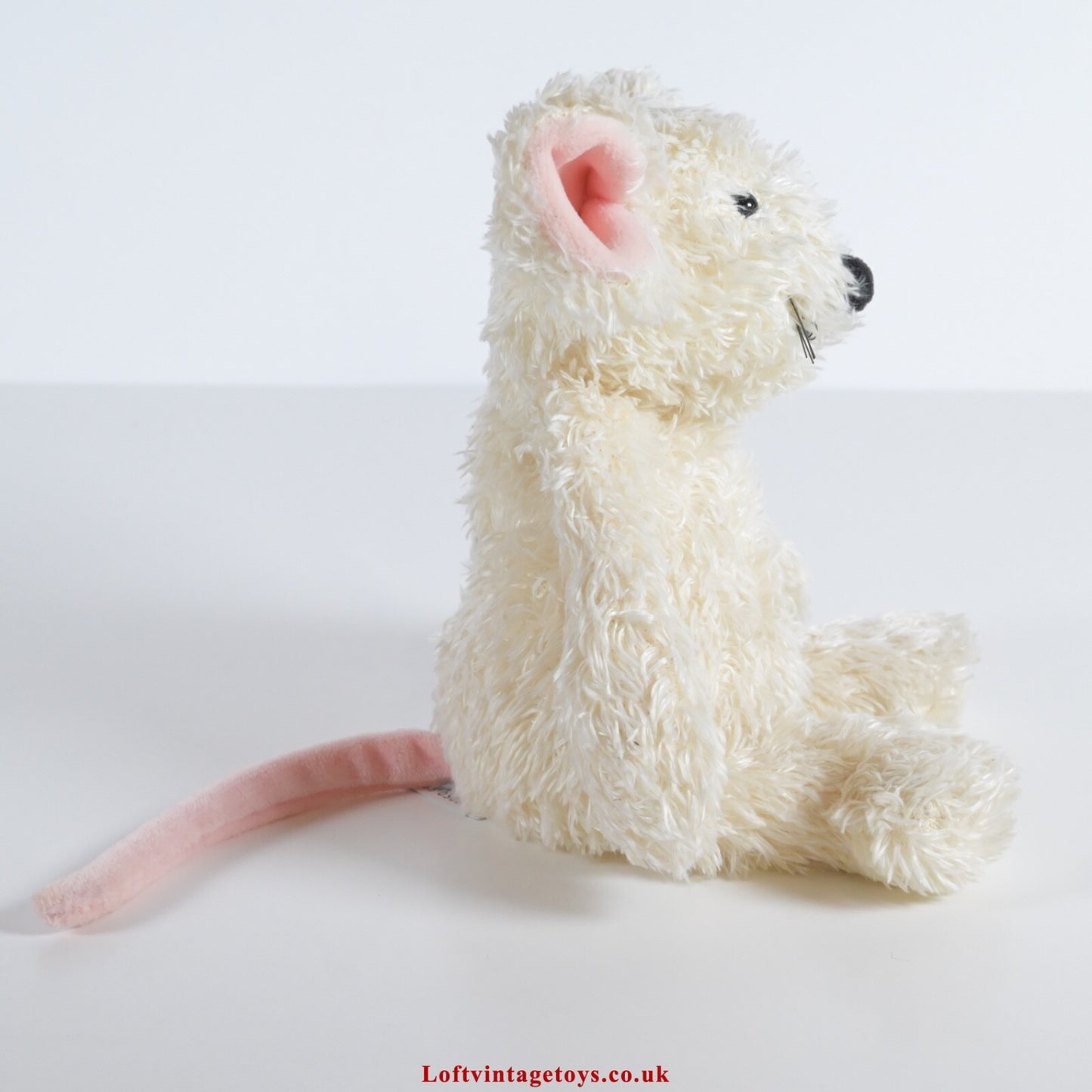 Jellycat I am Cream Mouse Tot Plush Beanie Toy 7" HTF RARE with Swing Tag