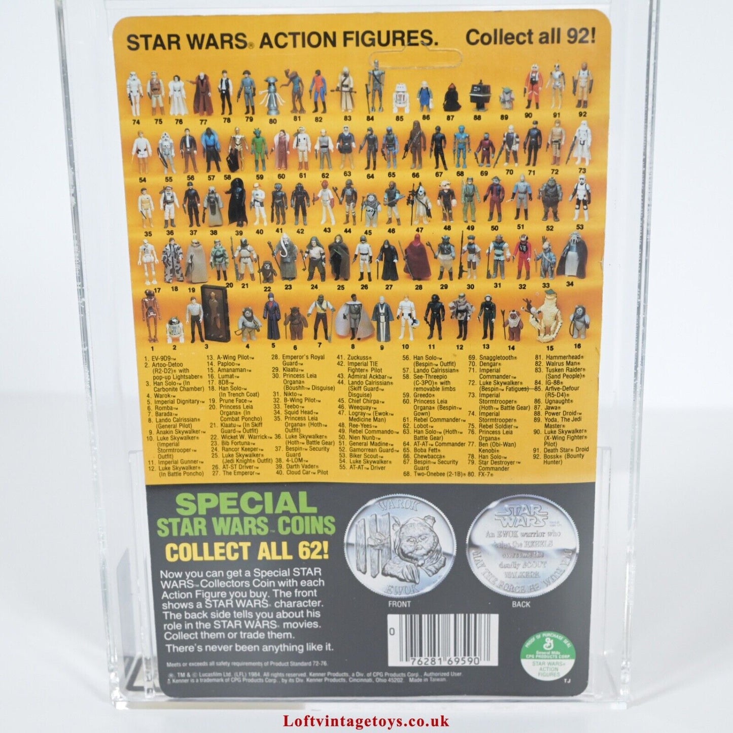 Kenner Star Wars Power of the Force Luke Skywalker 92 AFA 85 not UKG