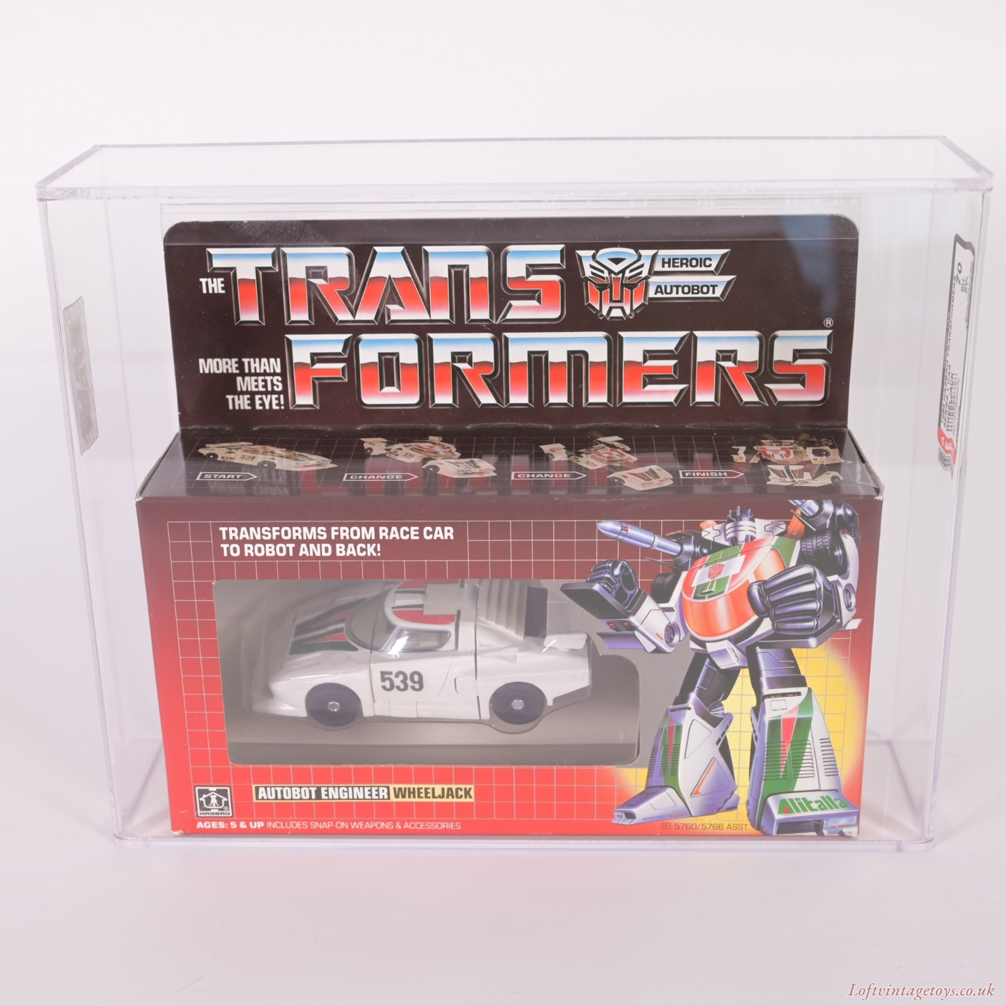 Transformers Series 1 Hasbro 1984 Wheeljack Afa 70 Ex+ (Archival) - MISB