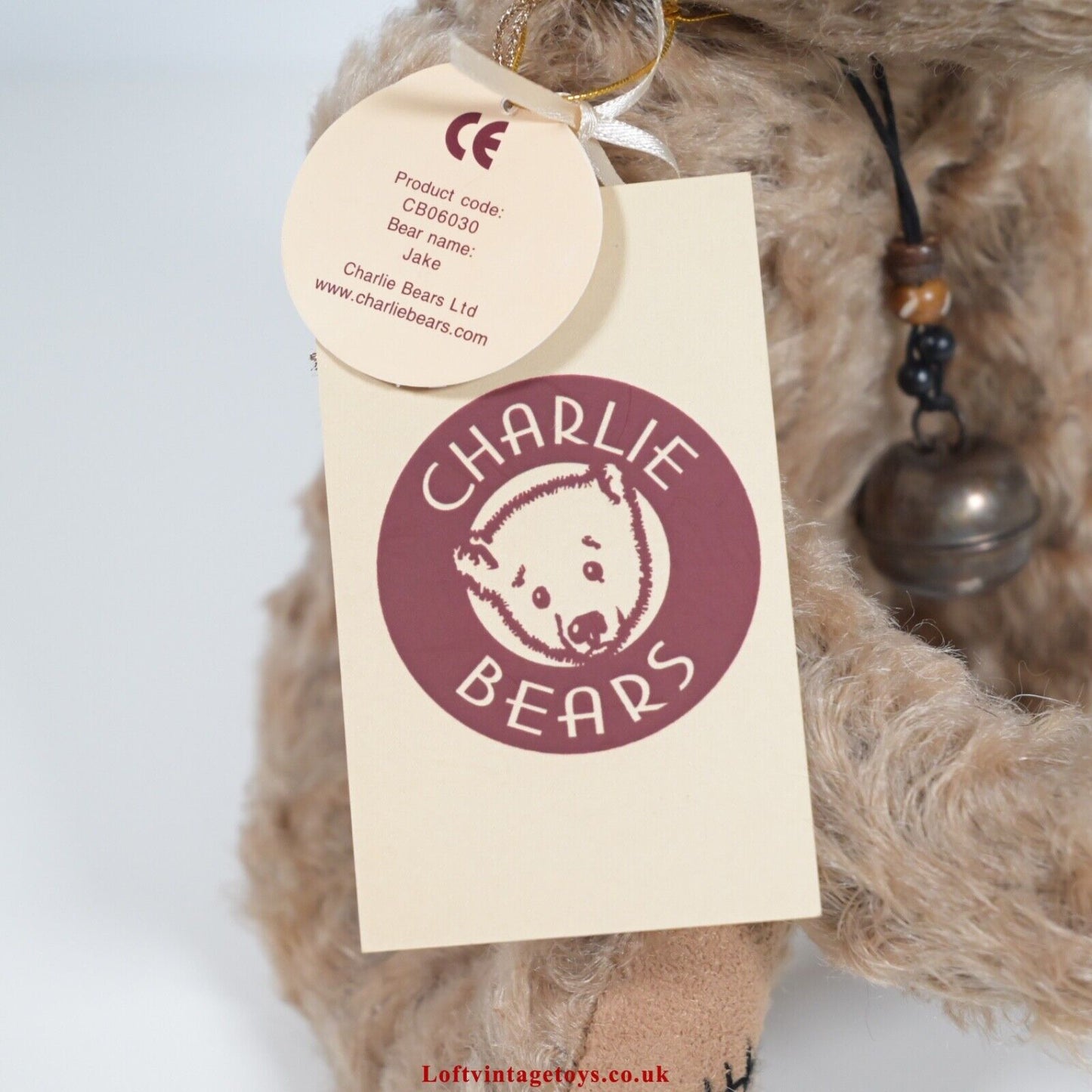 Charlie Bears Jake Teddy Bear - CB06030, from 2006, Ltd Ed 70 of 600 RARE