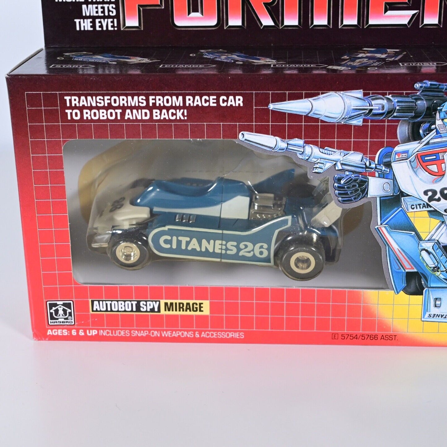Vintage Hasbro Transformers G1 Autobot Spy Mirage RARE & SEALED